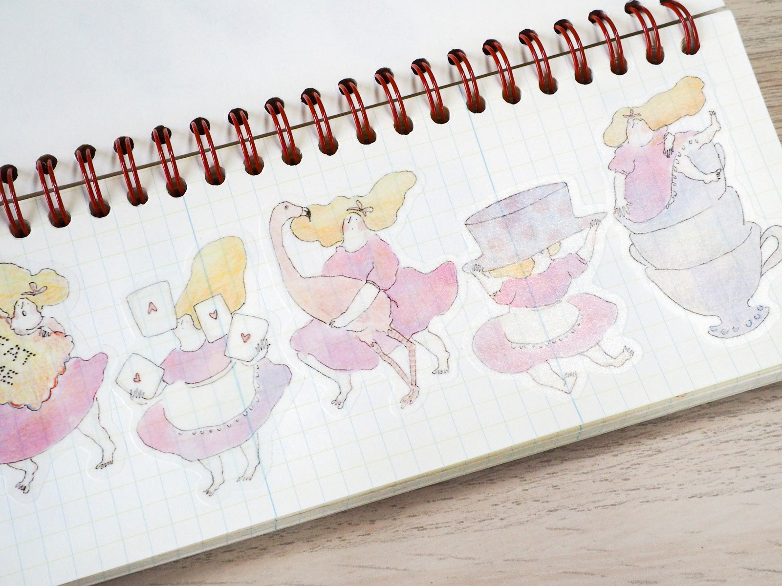 dodolulu-童話-愛麗絲-手帳貼紙