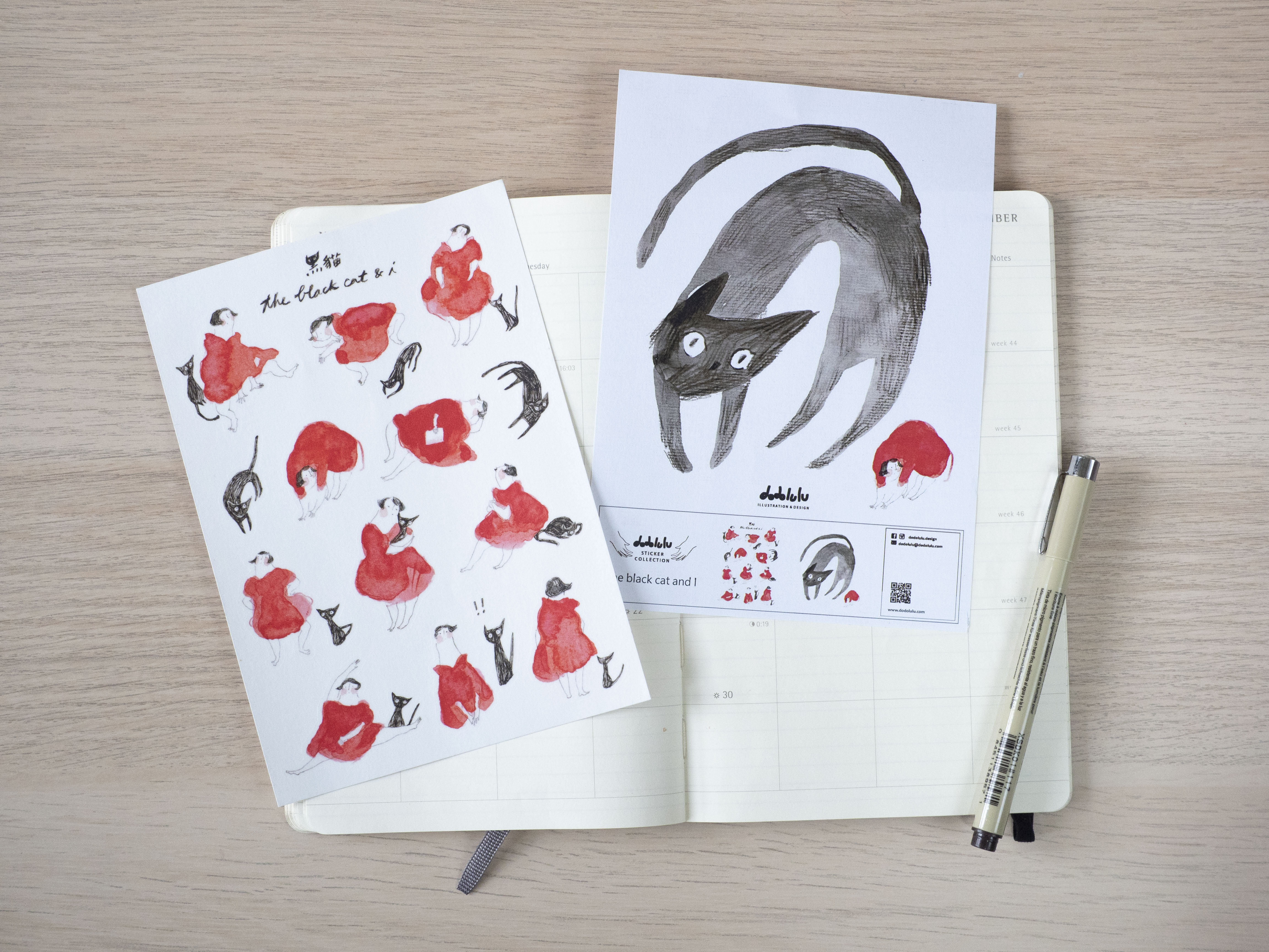 dodolulu-手帳貼紙-日本和紙