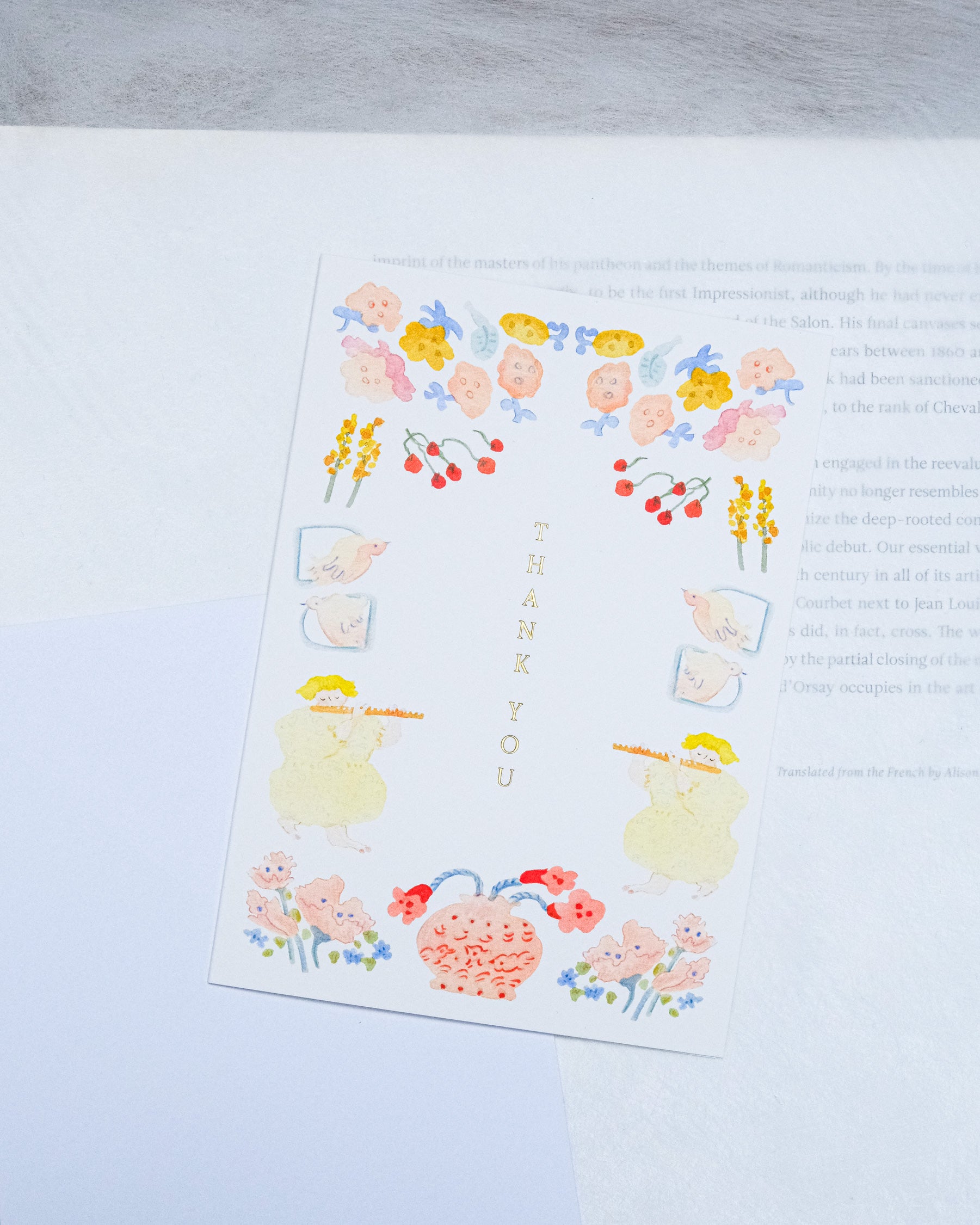 dodolulu Thank You Card - Flute