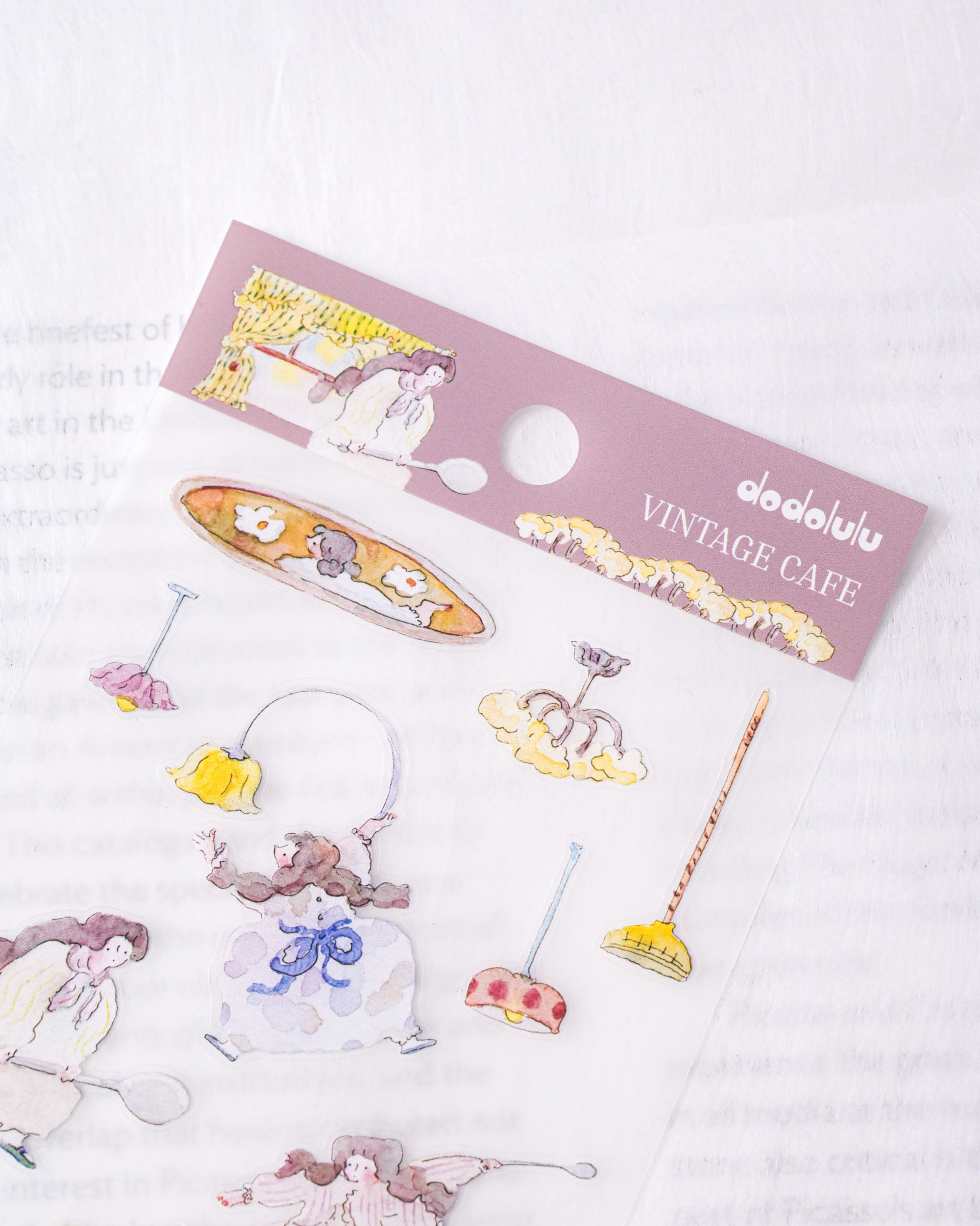 dodolulu Matte Sticker Sheet - Vintage Cafe