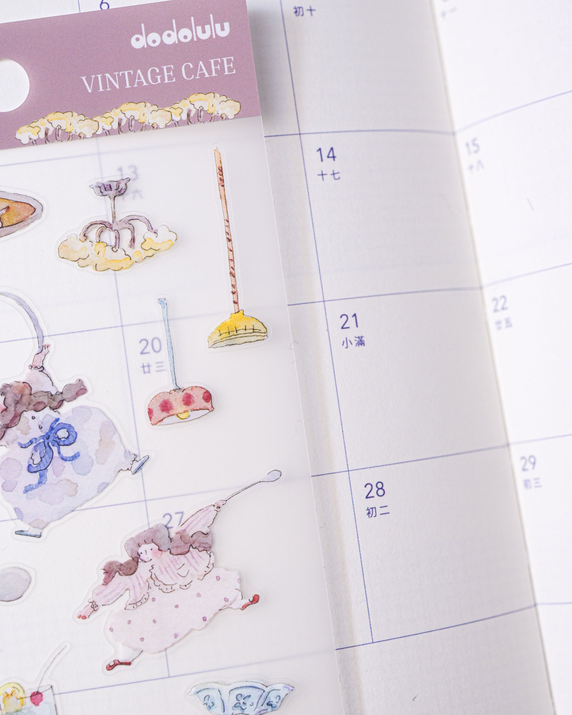dodolulu Matte Sticker Sheet - Vintage Cafe