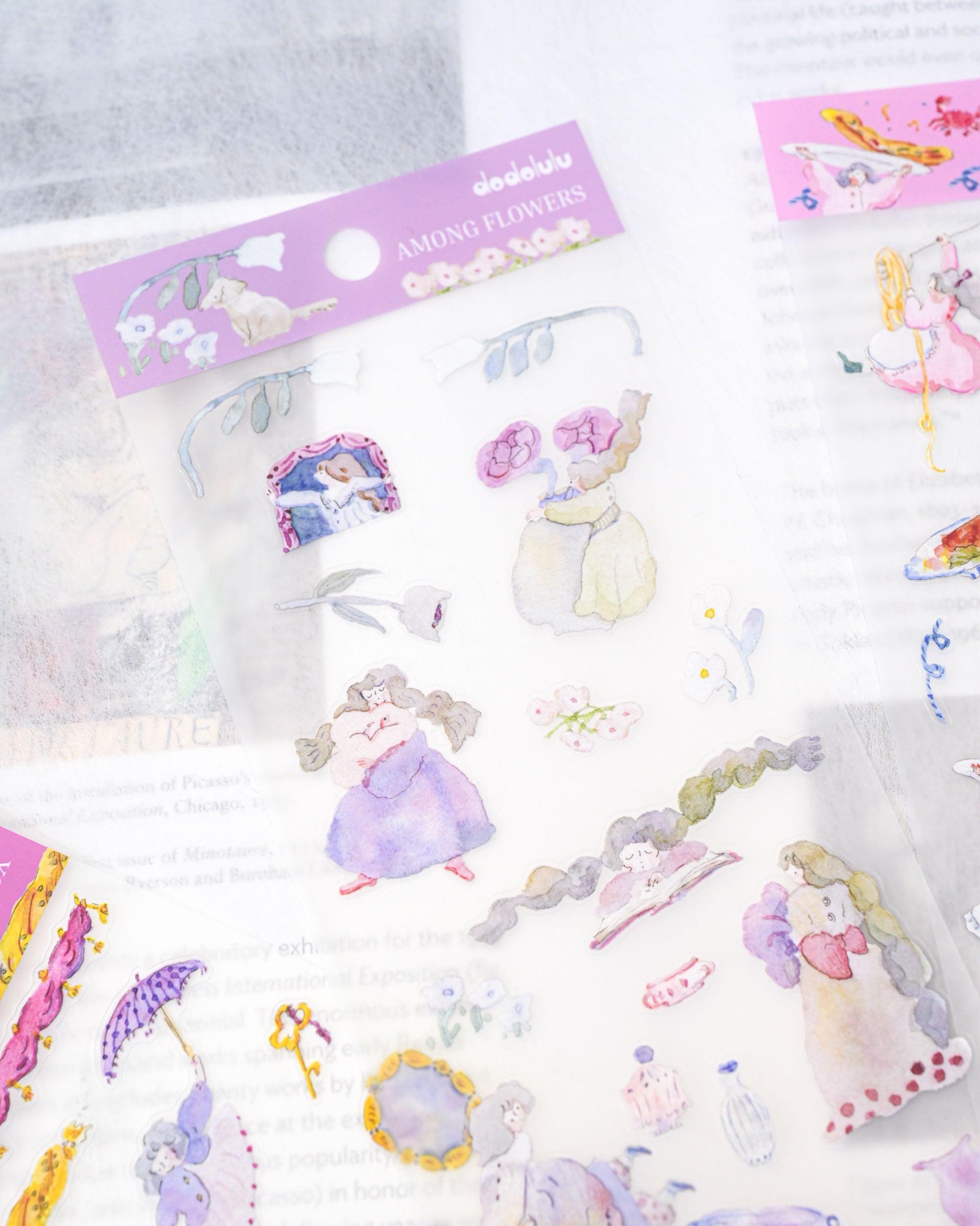 dodolulu Matte Sticker Sheet - Among Flowers
