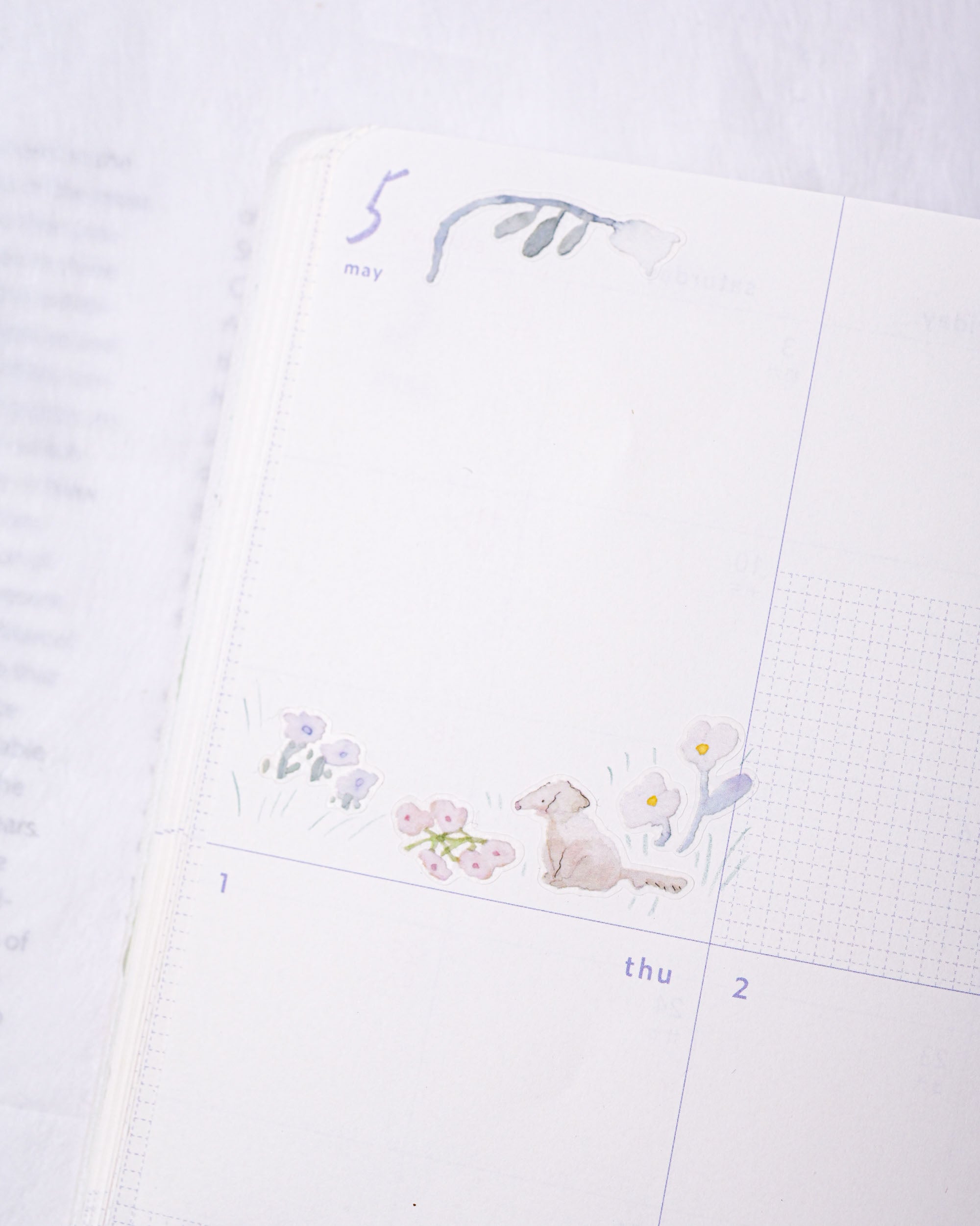 dodolulu Matte Sticker Sheet - Among Flowers