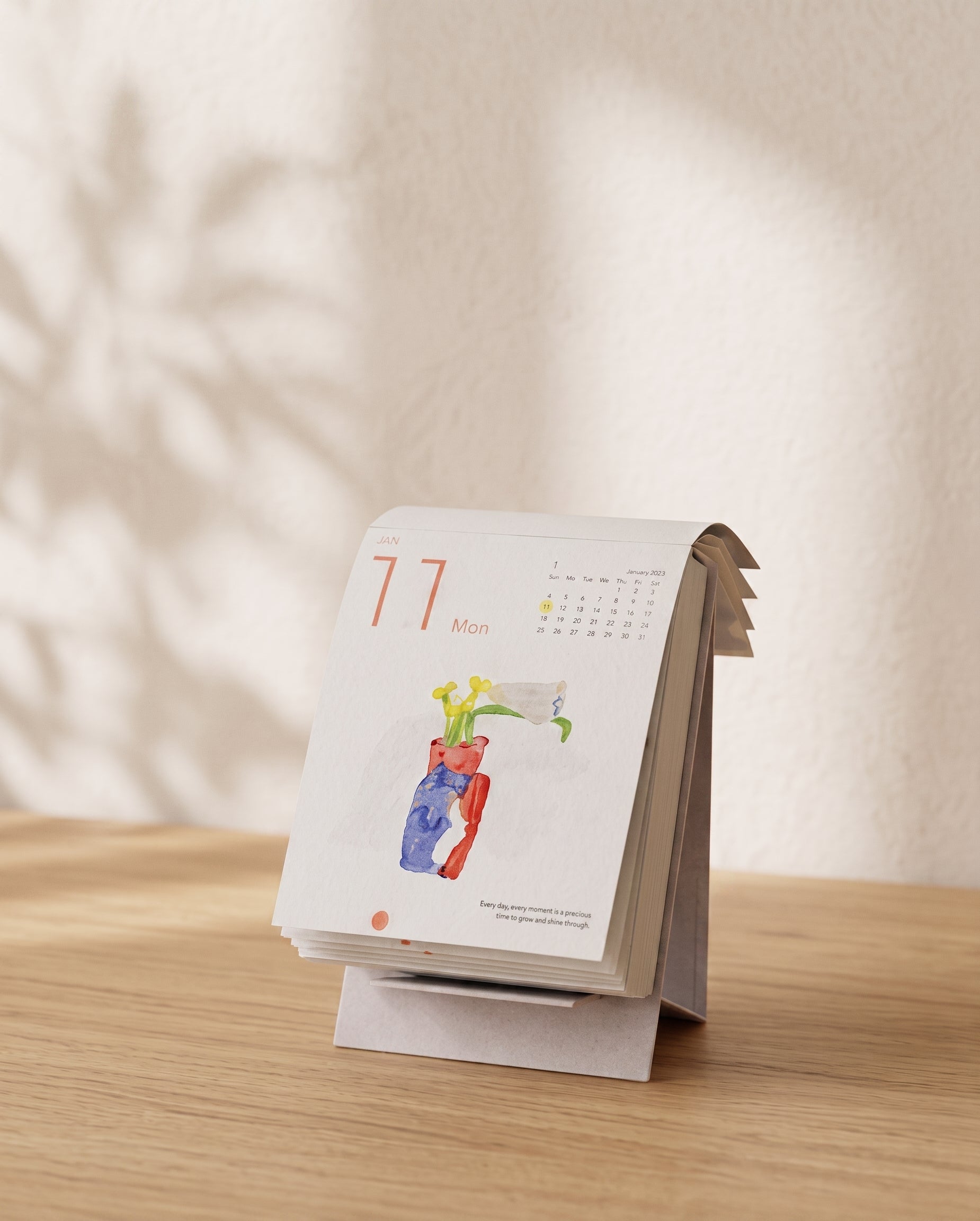 dodolulu 2027 365 Day-to-Day Desk Calendar