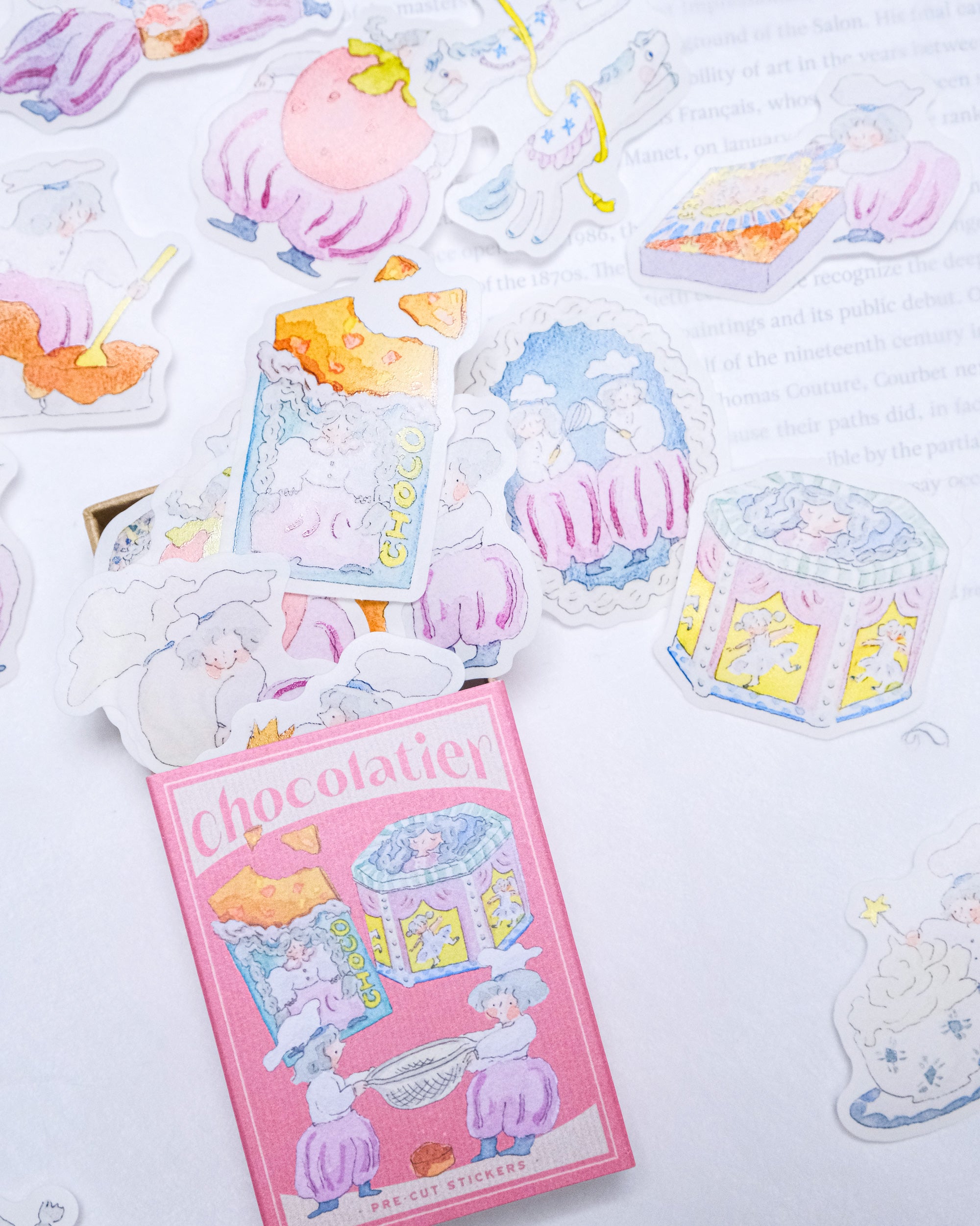 dodolulu Matchbox Sticker Set - Chocolatier