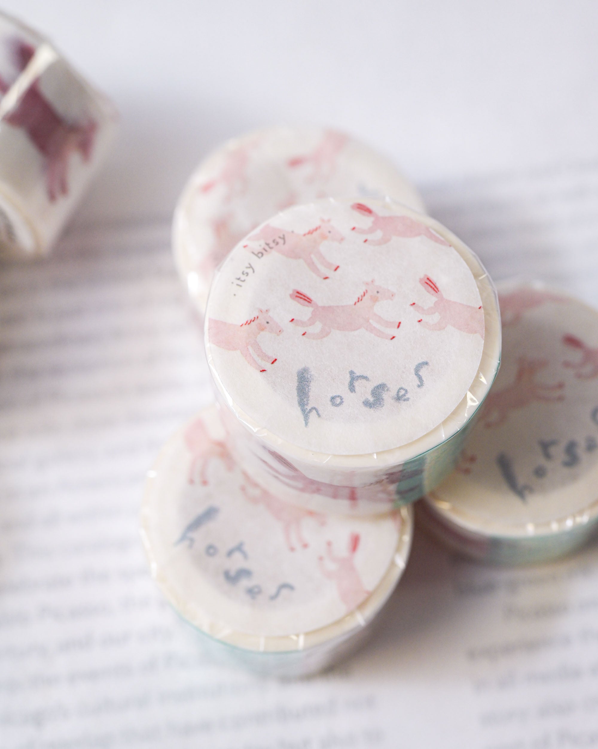 dodolulu itsy bitsy Washi Tape - Horses (2cm)