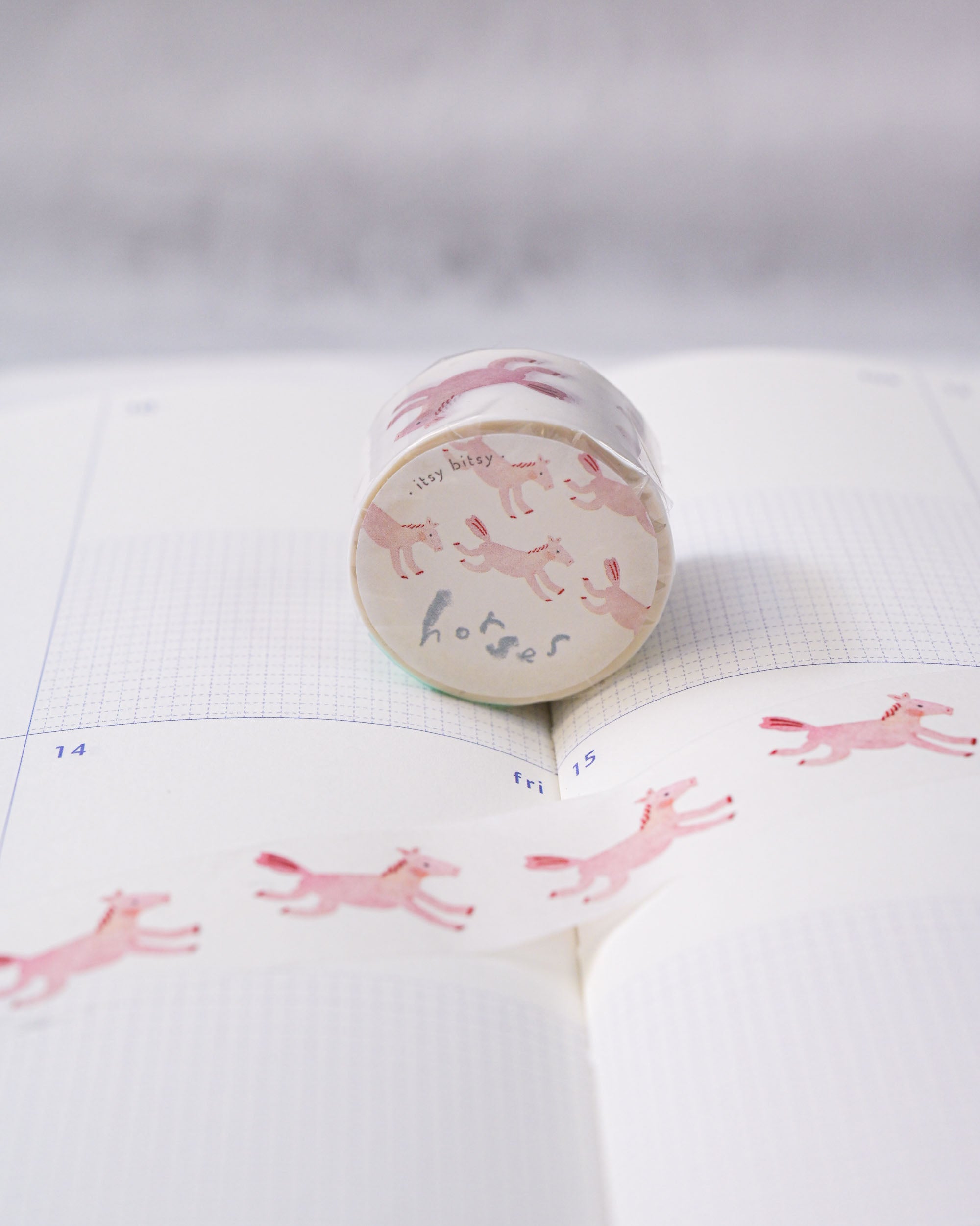 dodolulu itsy bitsy Washi Tape - Horses (2cm)