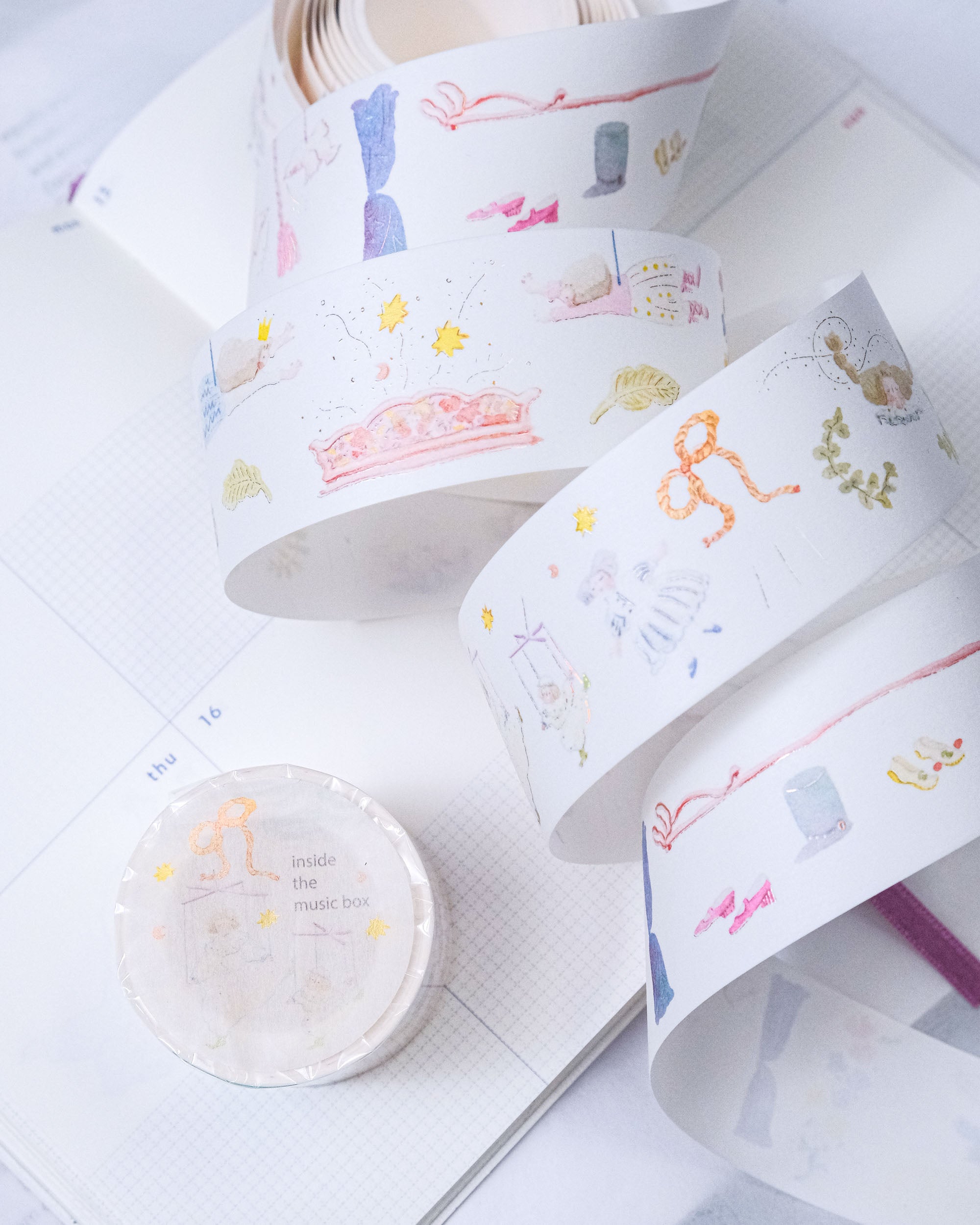 dodolulu Foil Washi Tape - Inside the Music Box (3.5cm)