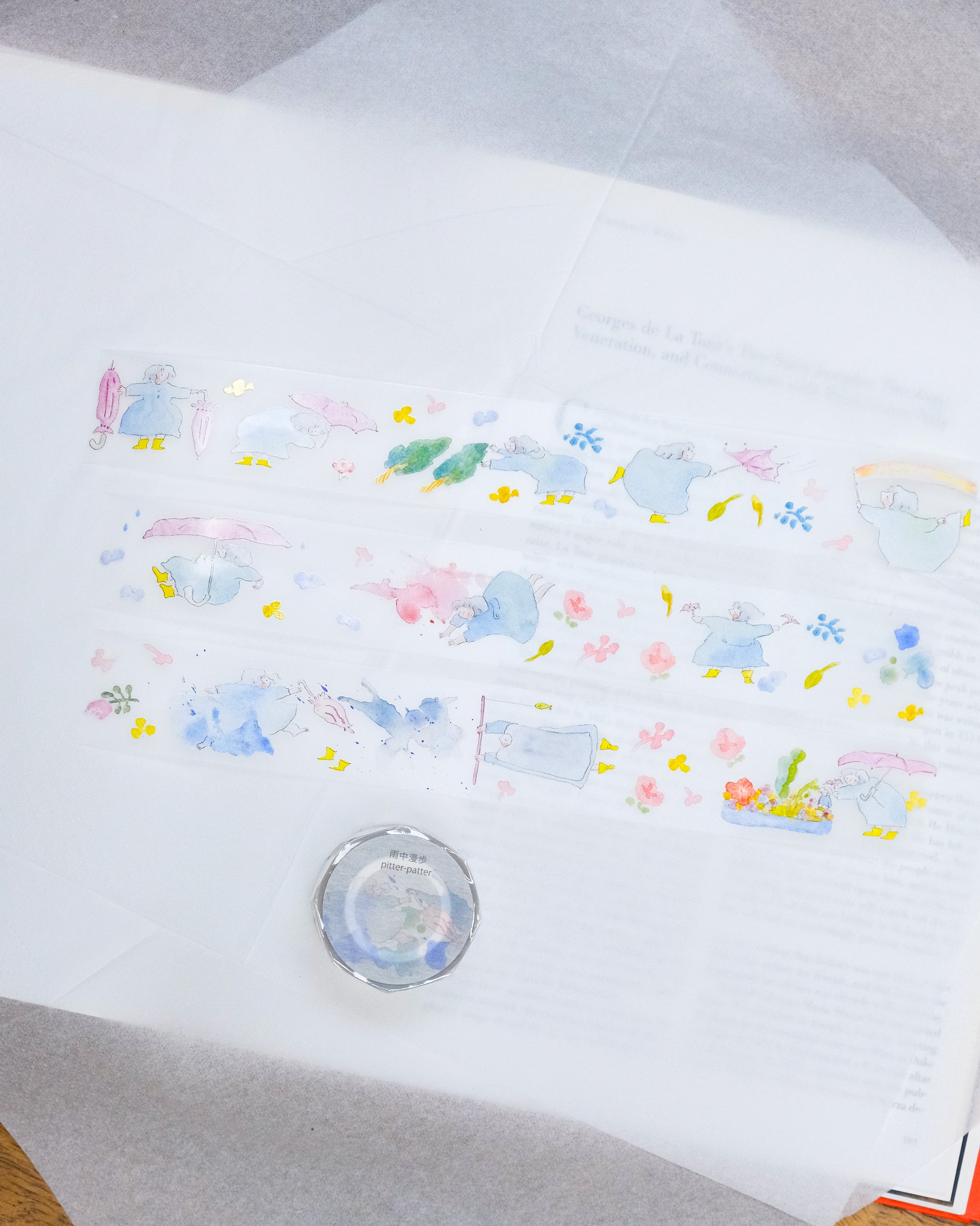 dodolulu Matte PET Tape - Pitter-Patter (3.5cm)