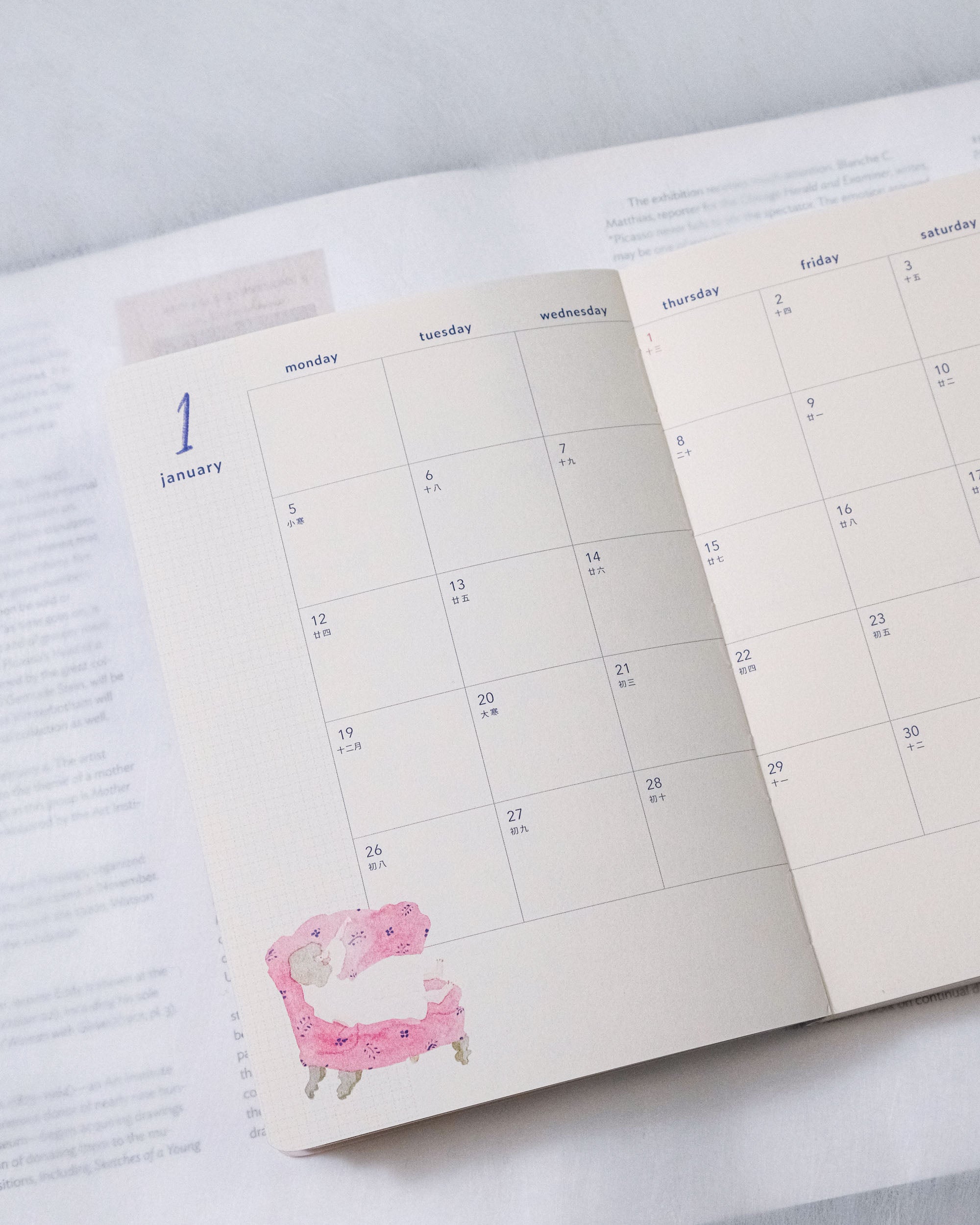 dodolulu 2026 Monthly & Weekly Planner B6