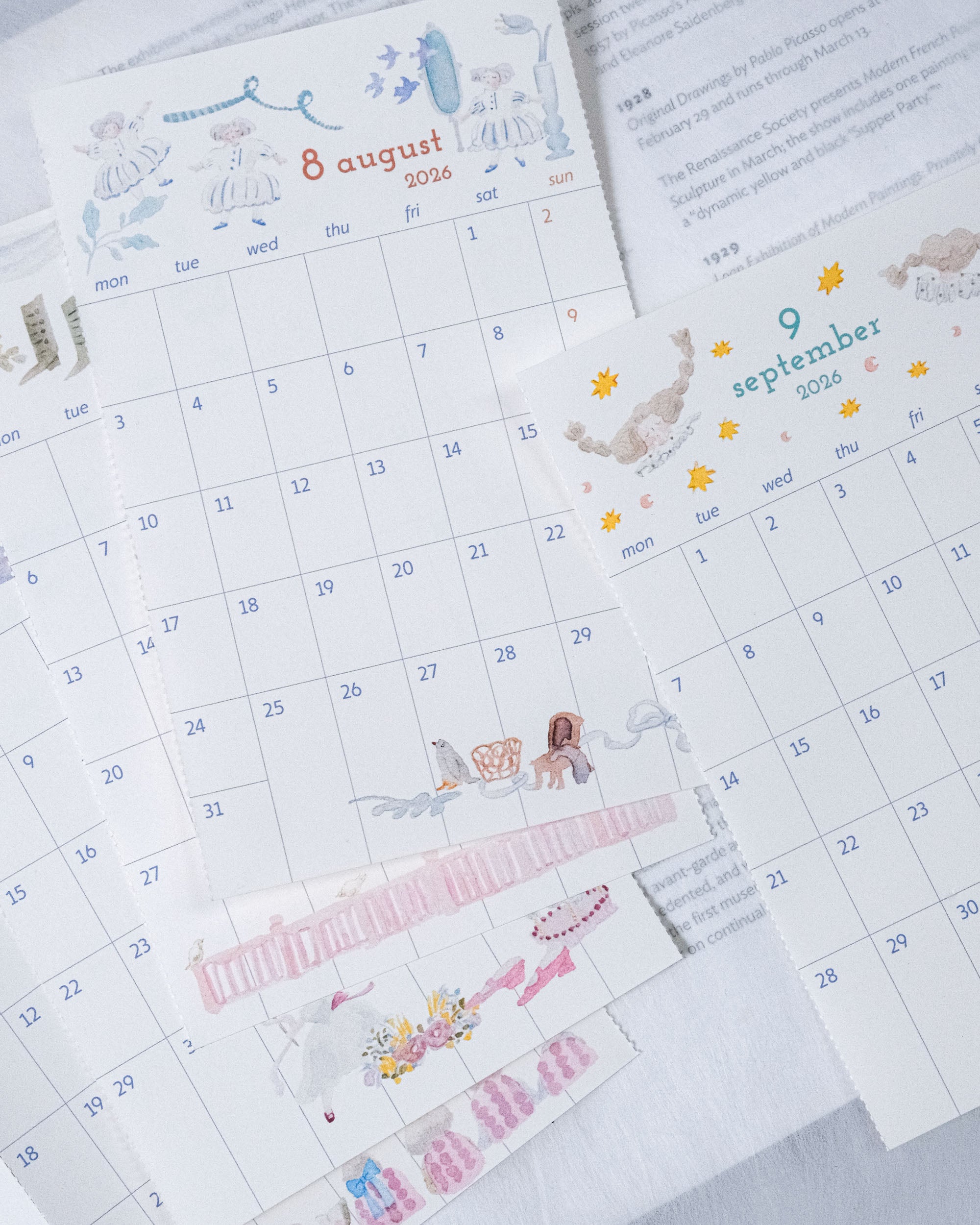 dodolulu 2026 Monthly Planner Sticker Set
