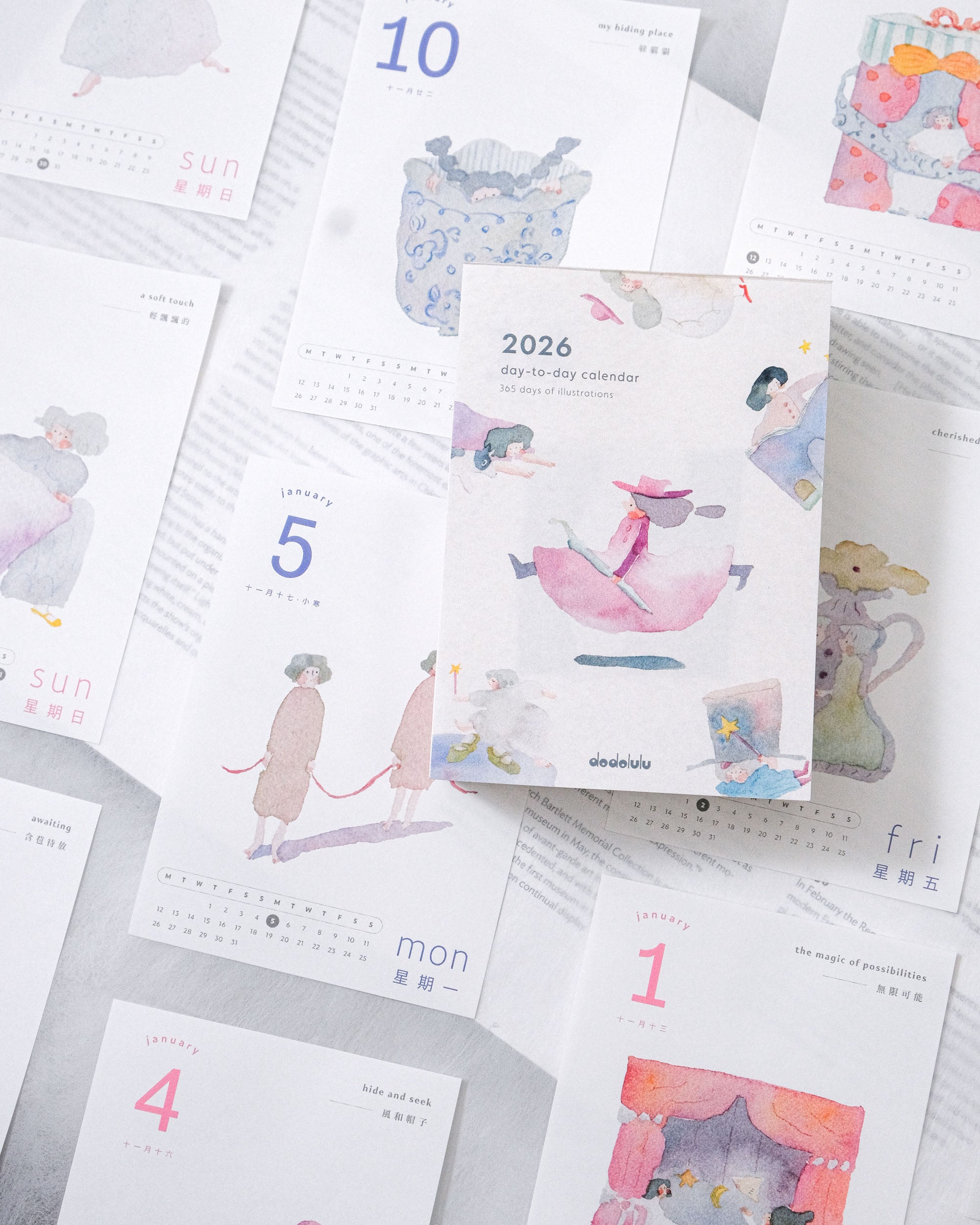 dodolulu 2026 Daily Desk Calendar