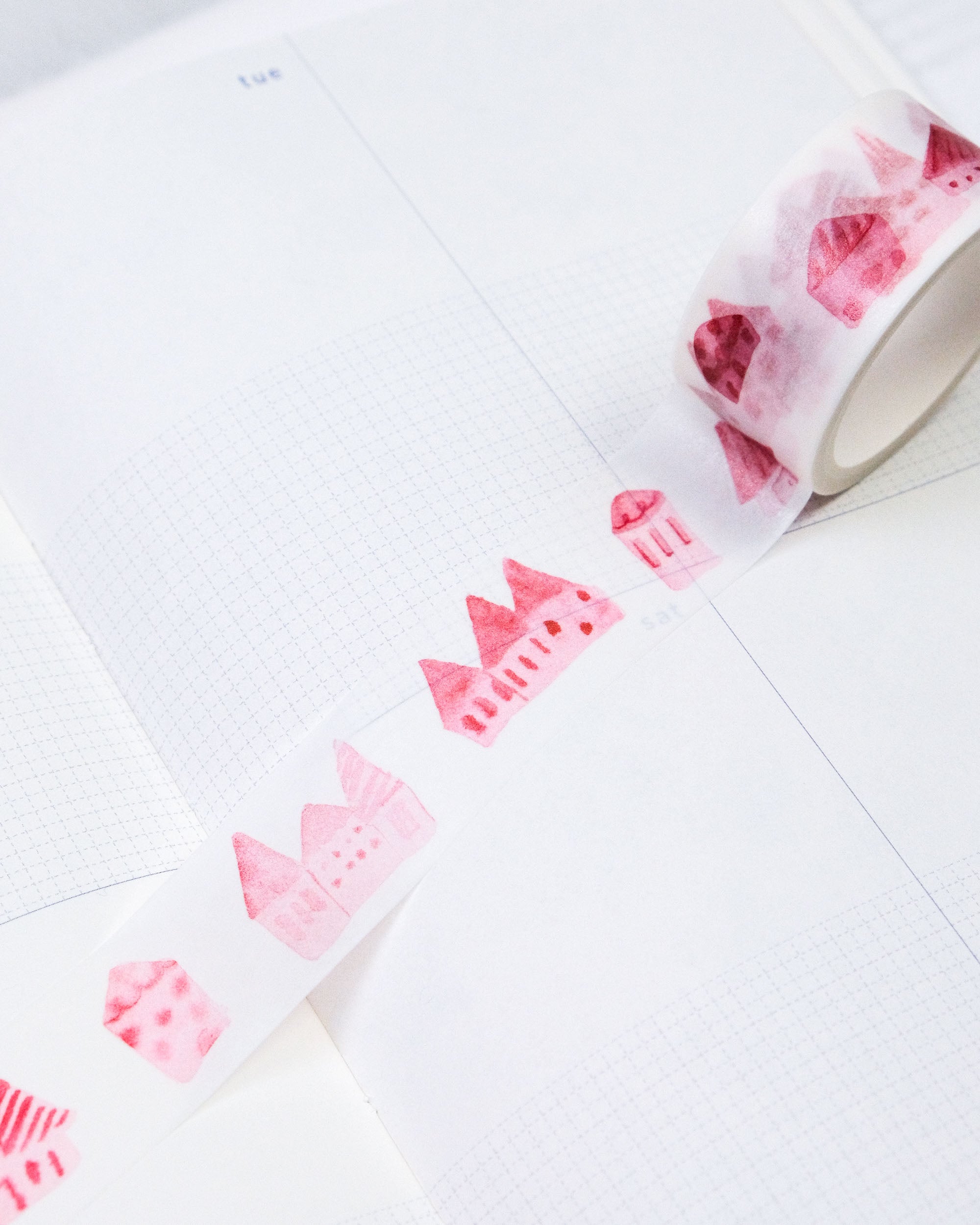 dodolulu itsy bitsy Washi Tape - Cottages (2cm)