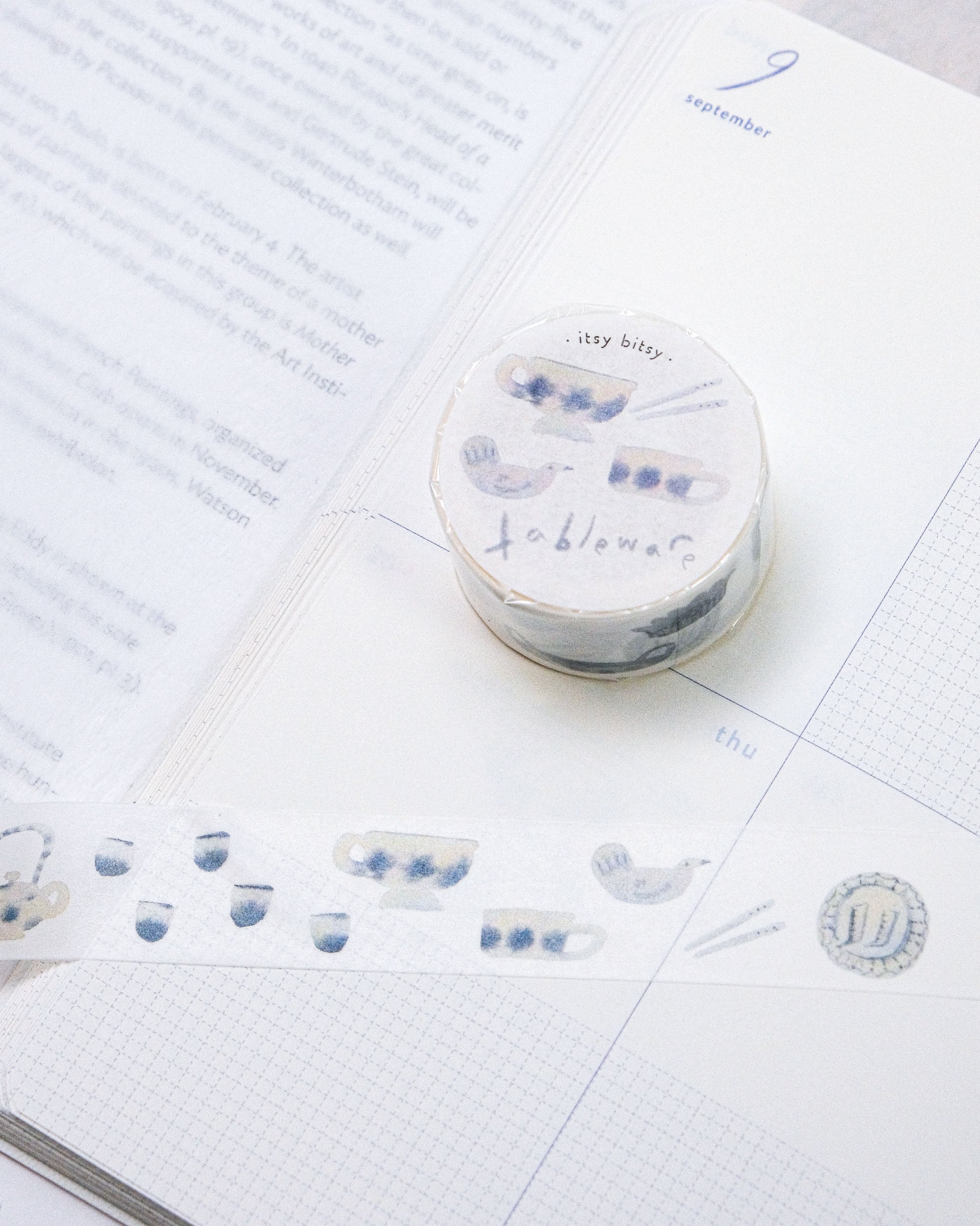 dodolulu itsy bitsy Washi Tape - Tableware (2cm)