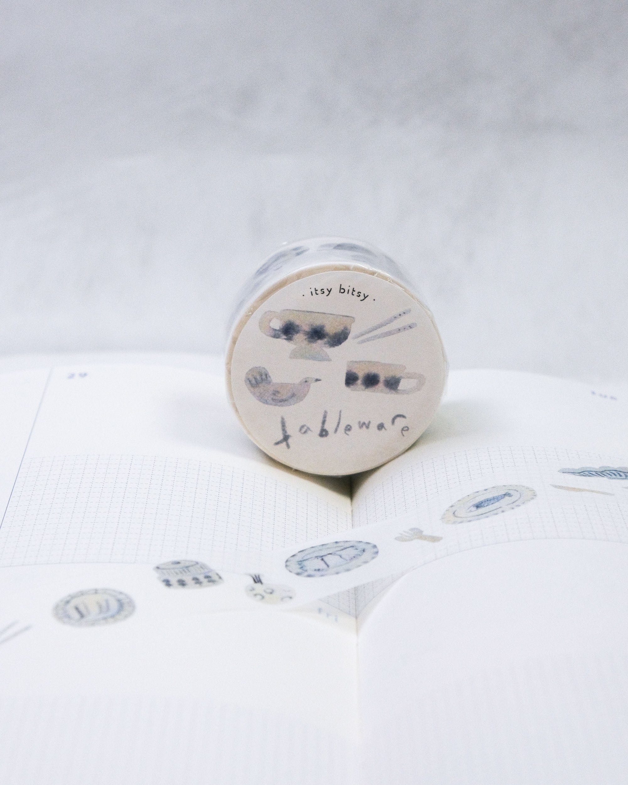 dodolulu itsy bitsy Washi Tape - Tableware (2cm)