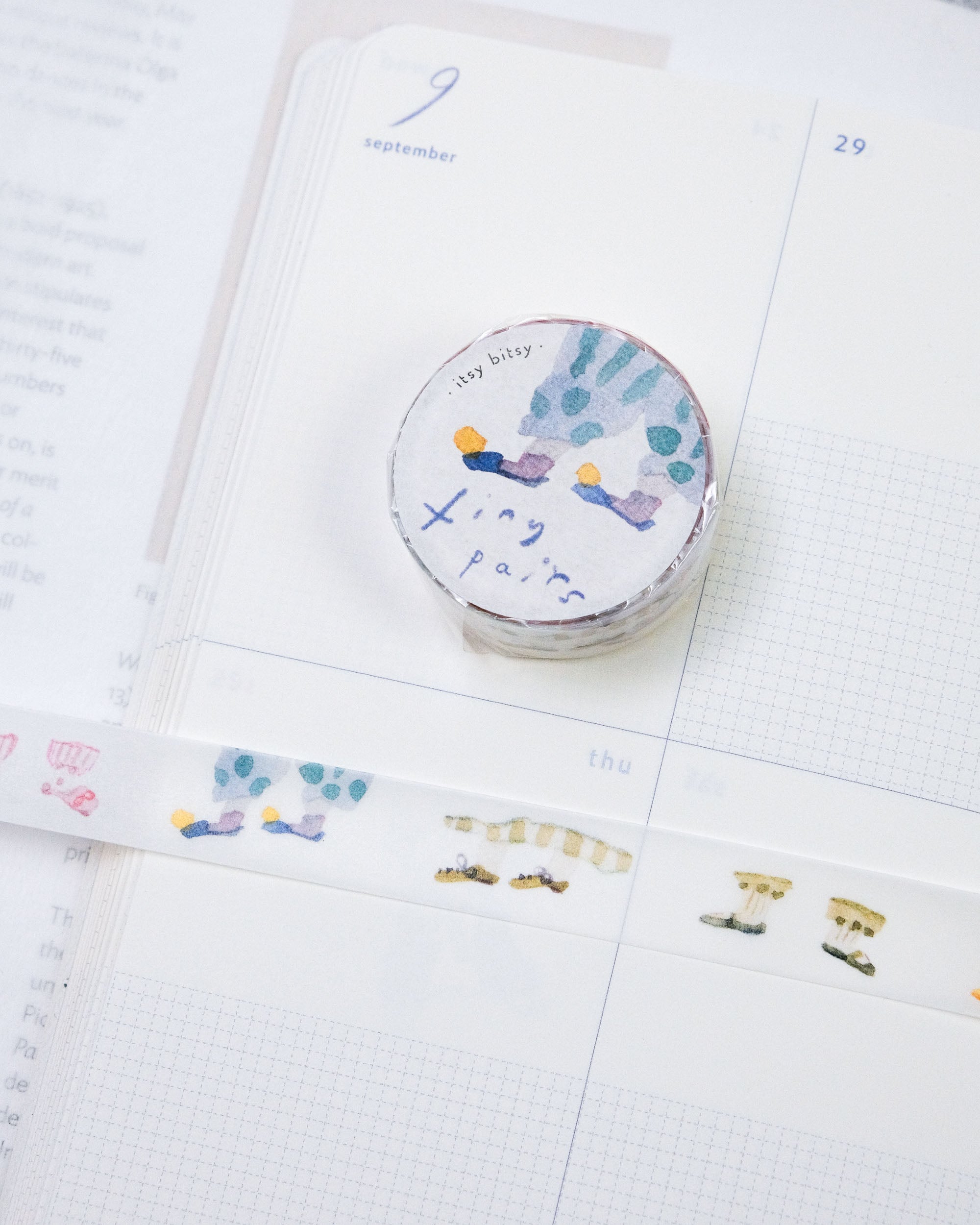 dodolulu itsy bitsy Washi Tape - Tiny Pairs (1.5cm)
