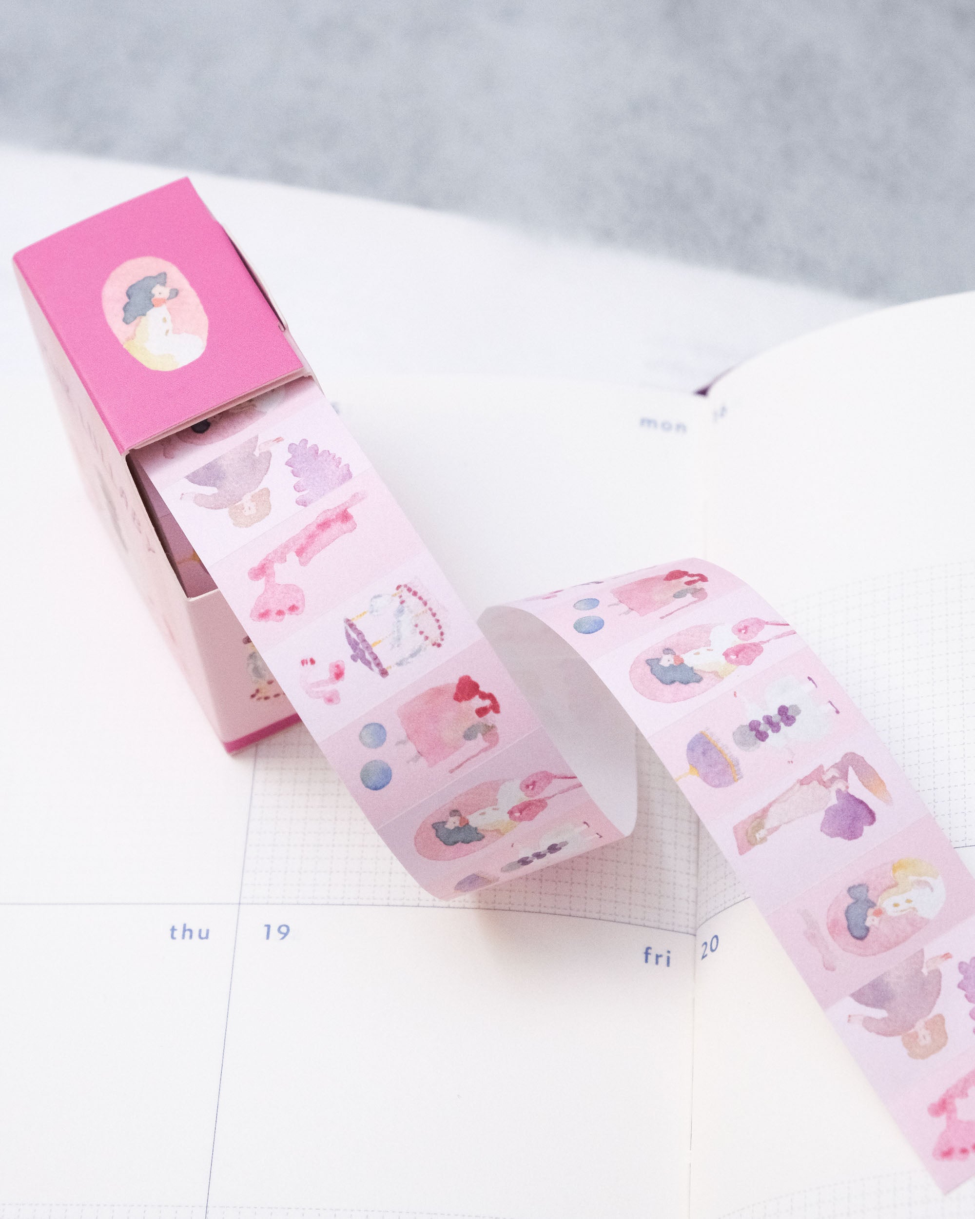 dodolulu Label Sticker Roll - Pink Lullaby