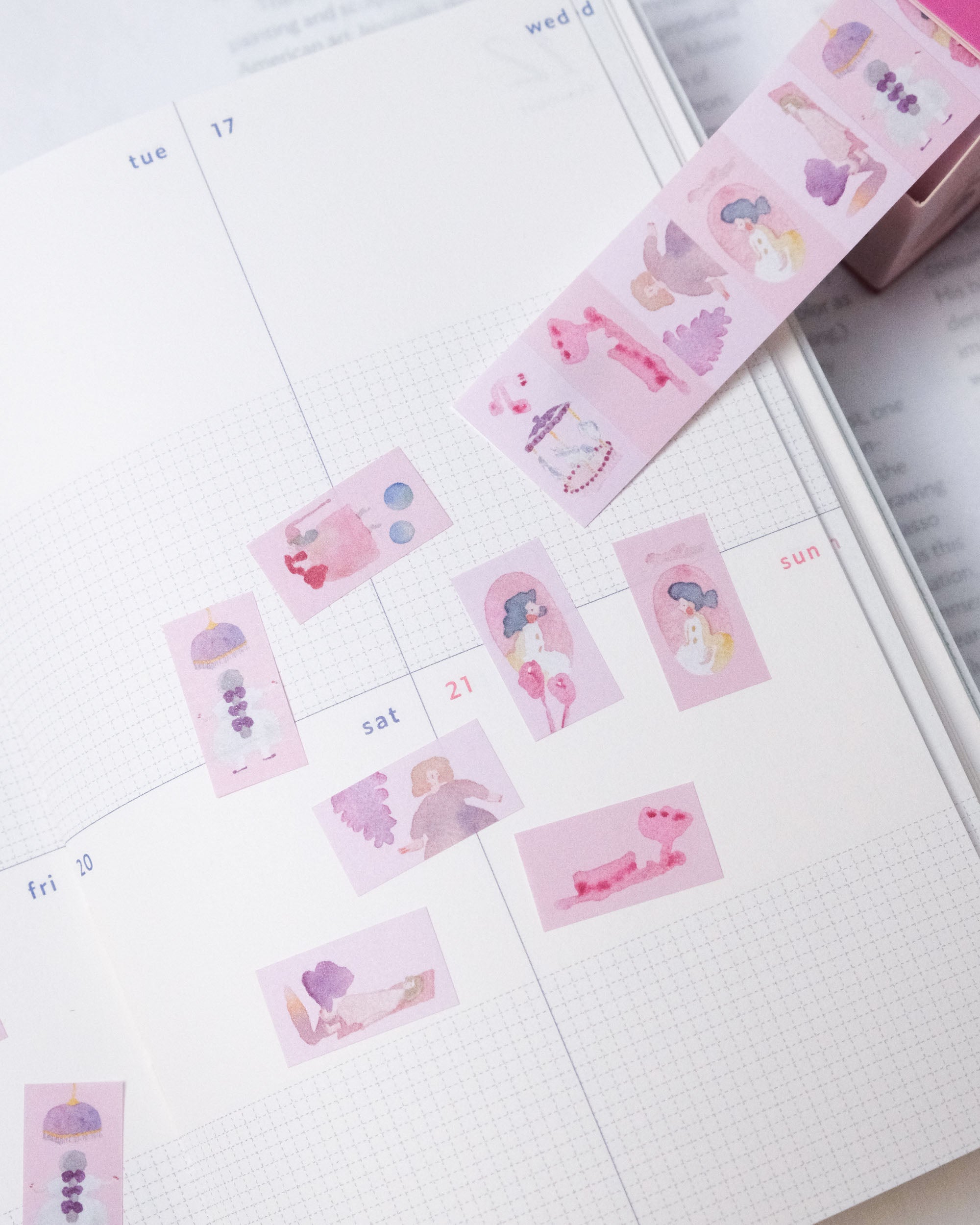 dodolulu Label Sticker Roll - Pink Lullaby