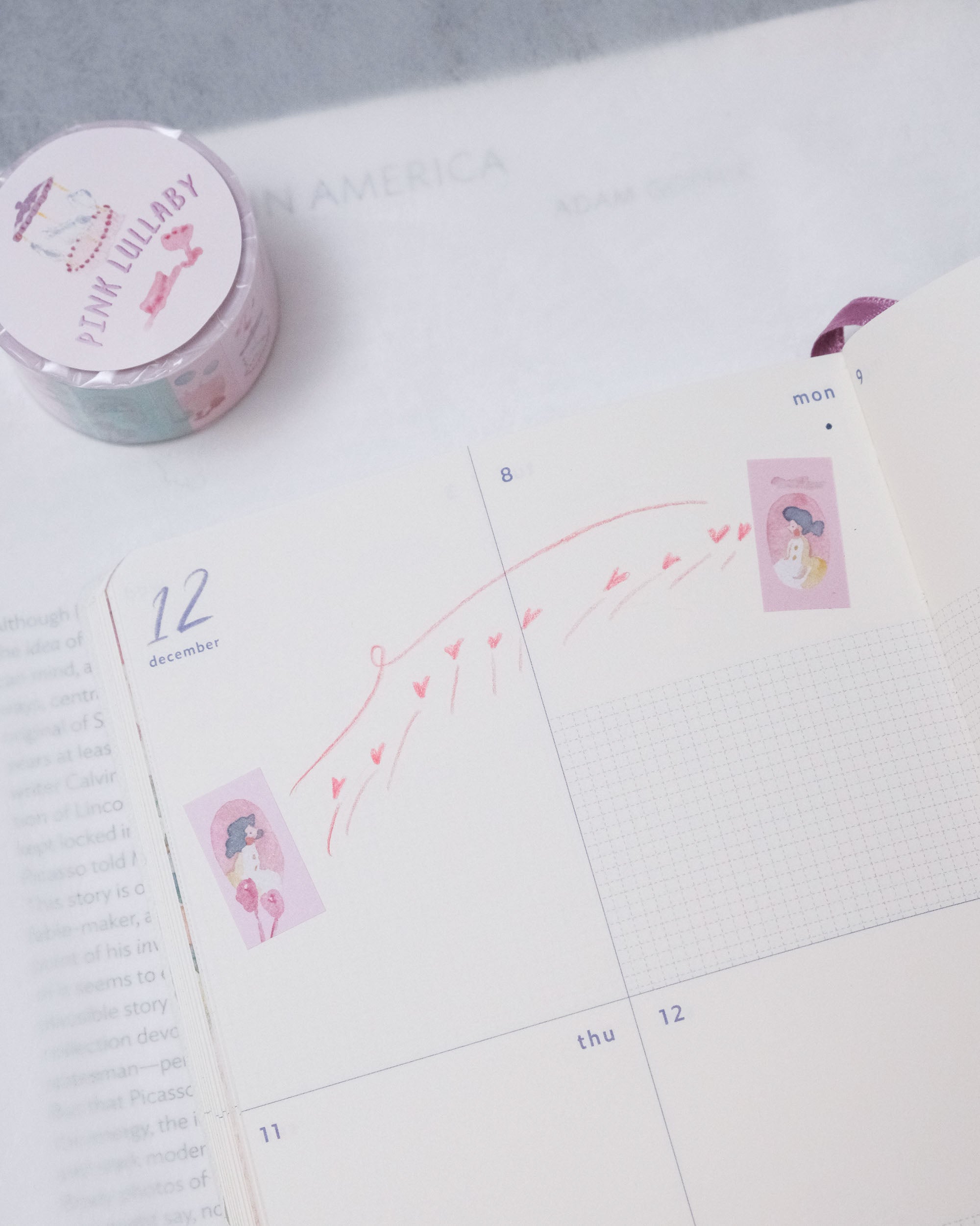 dodolulu Label Sticker Roll - Pink Lullaby