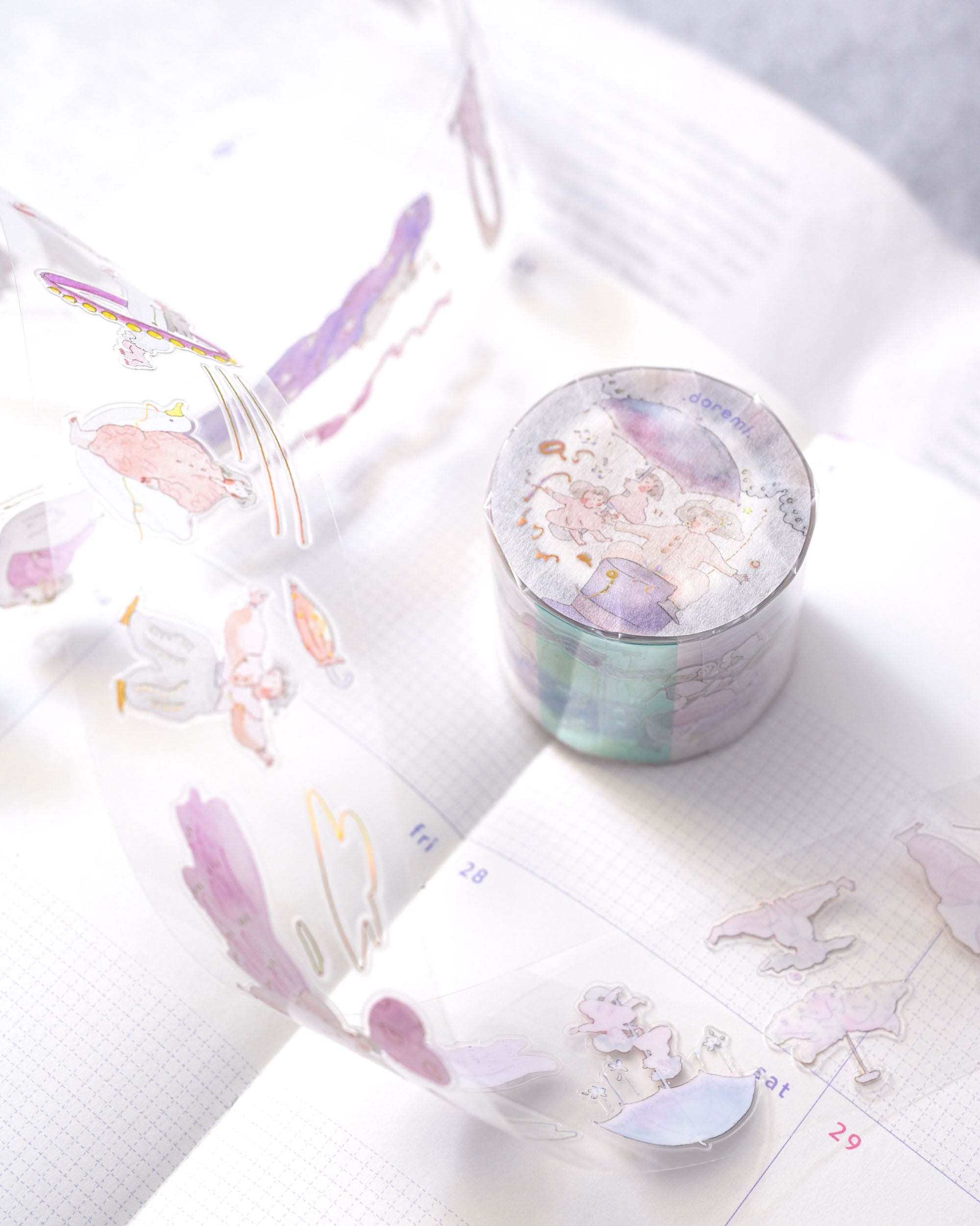 dodolulu doremi PET Tape - As if by Magic (3.5cm)