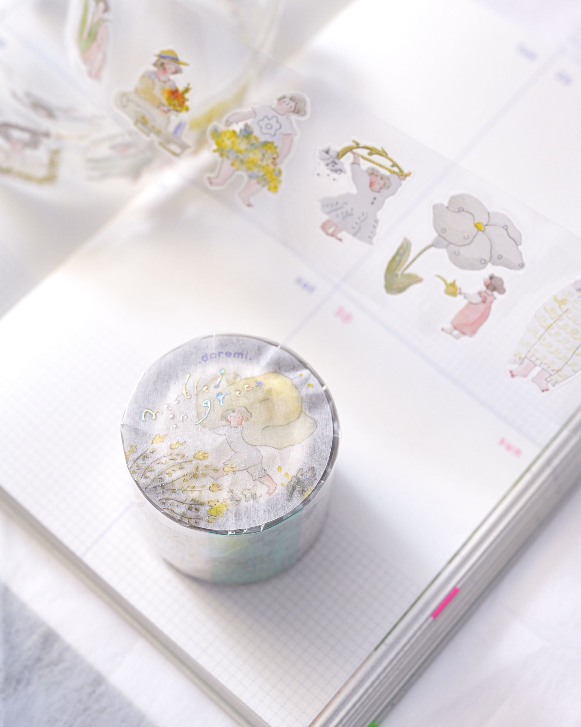 dodolulu doremi PET Tape - Nestled in Green (3.5cm)