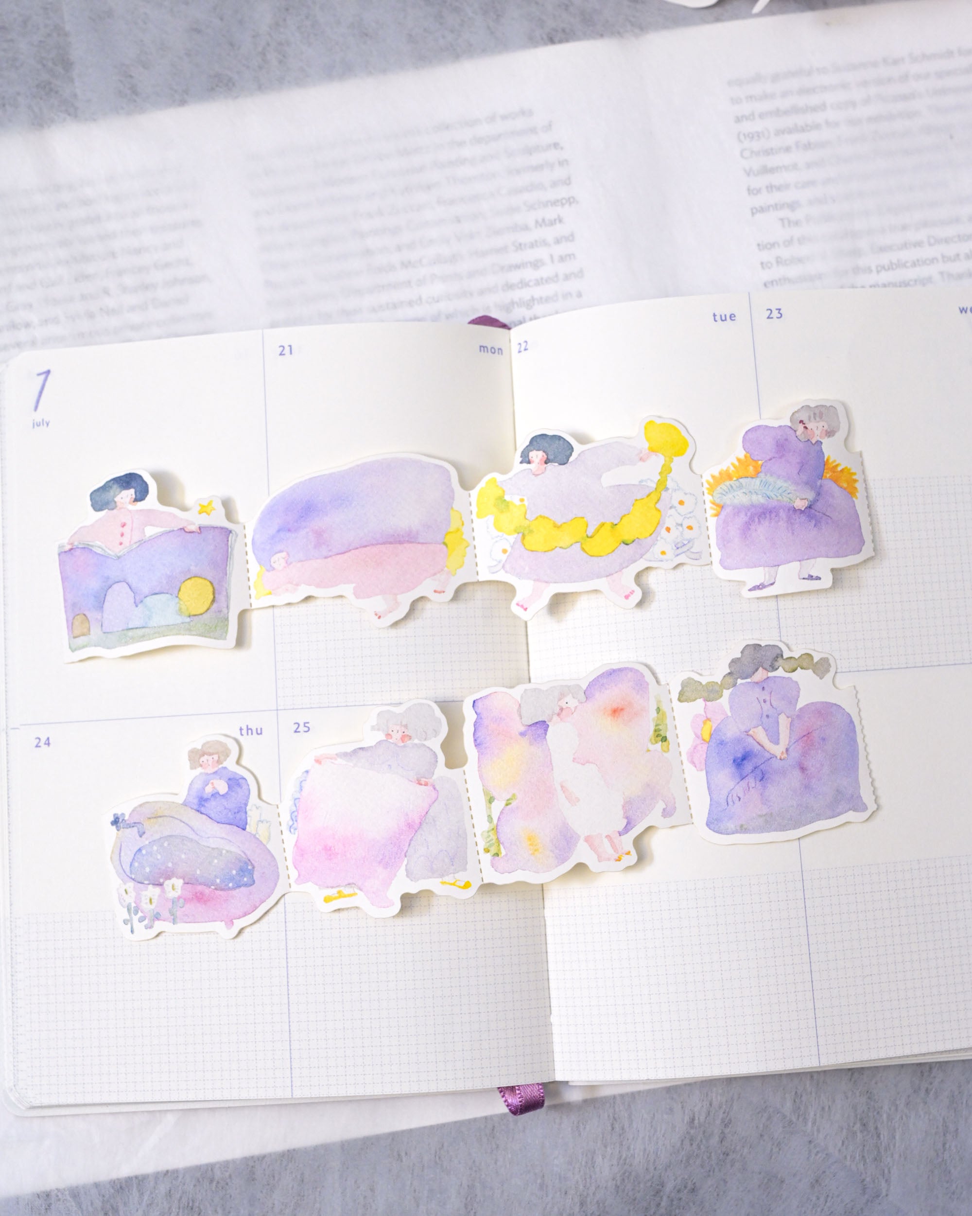 dodolulu Memo Sticker Roll - Easy Afternoon