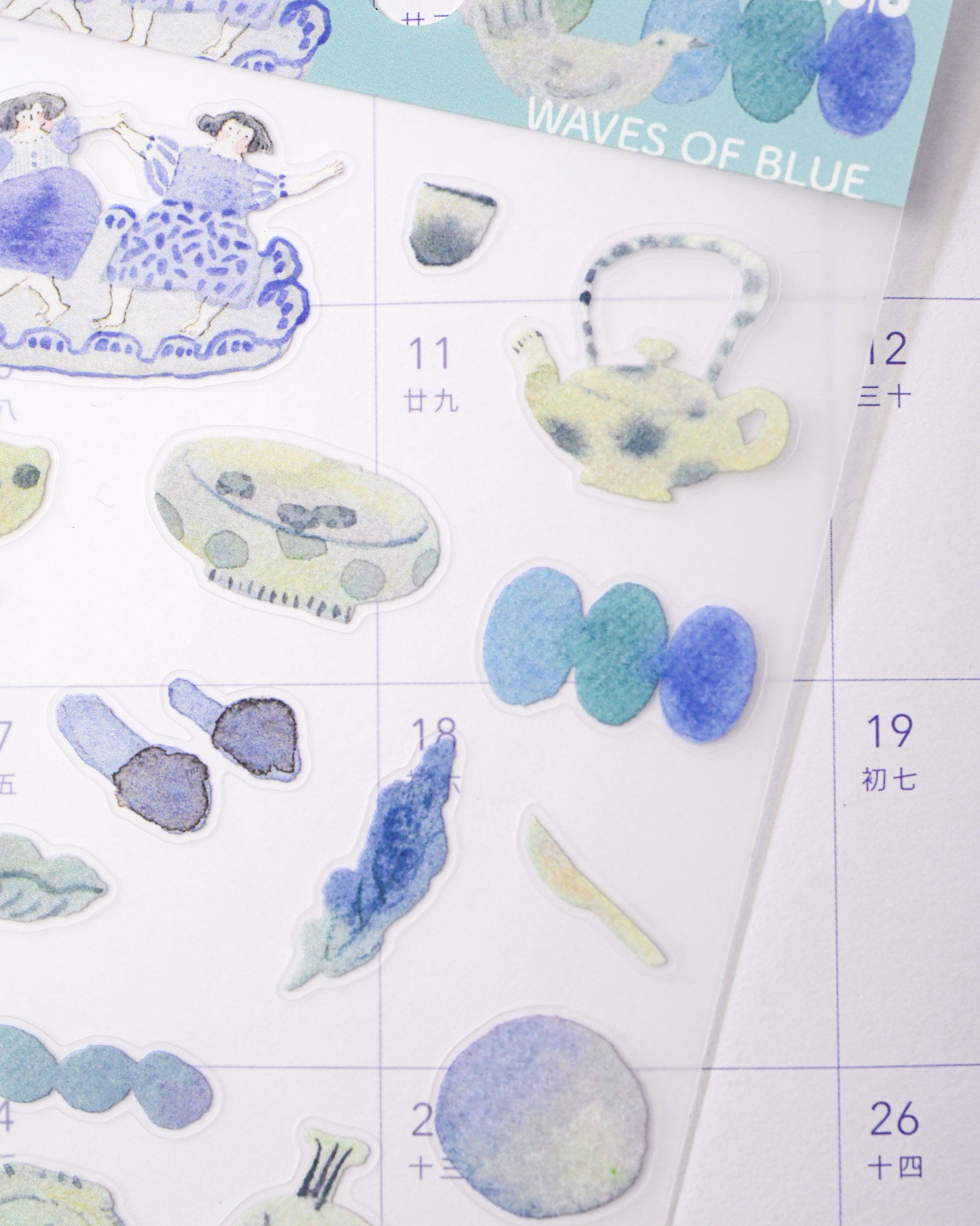 dodolulu Matte Sticker Sheet - Waves of Blue