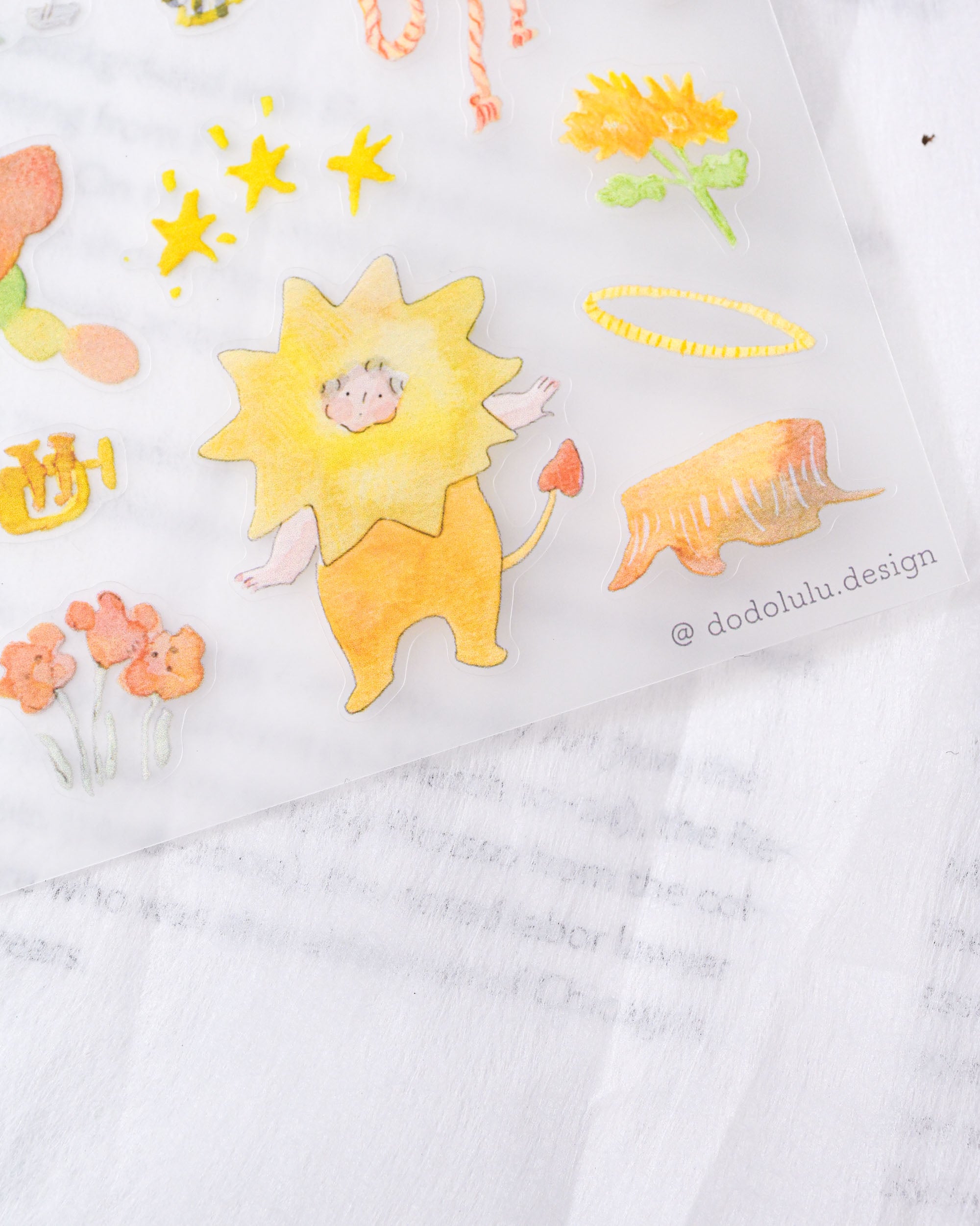 dodolulu Matte Sticker Sheet - The Sunkissed