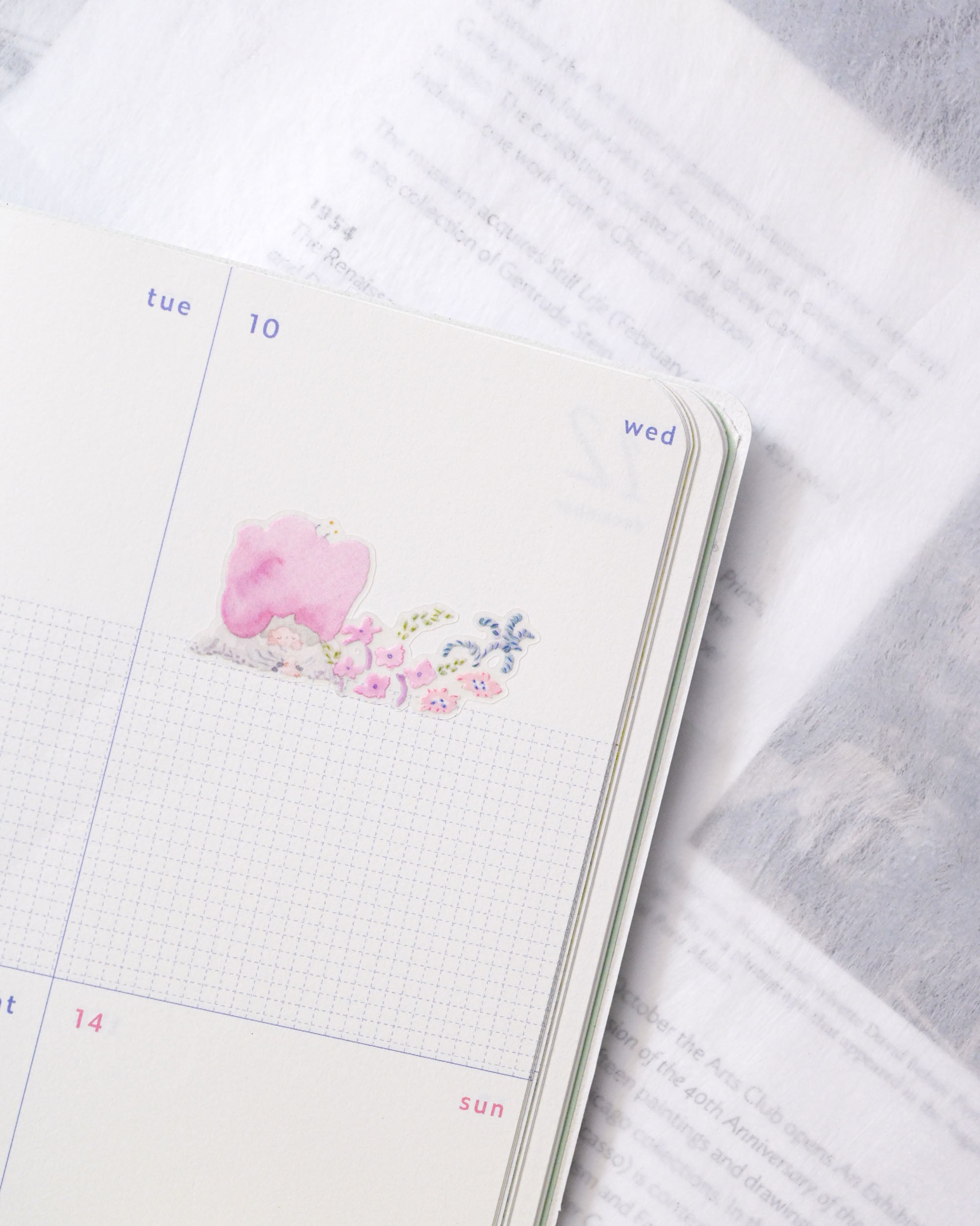 dodolulu Matte Sticker Sheet - British Garden