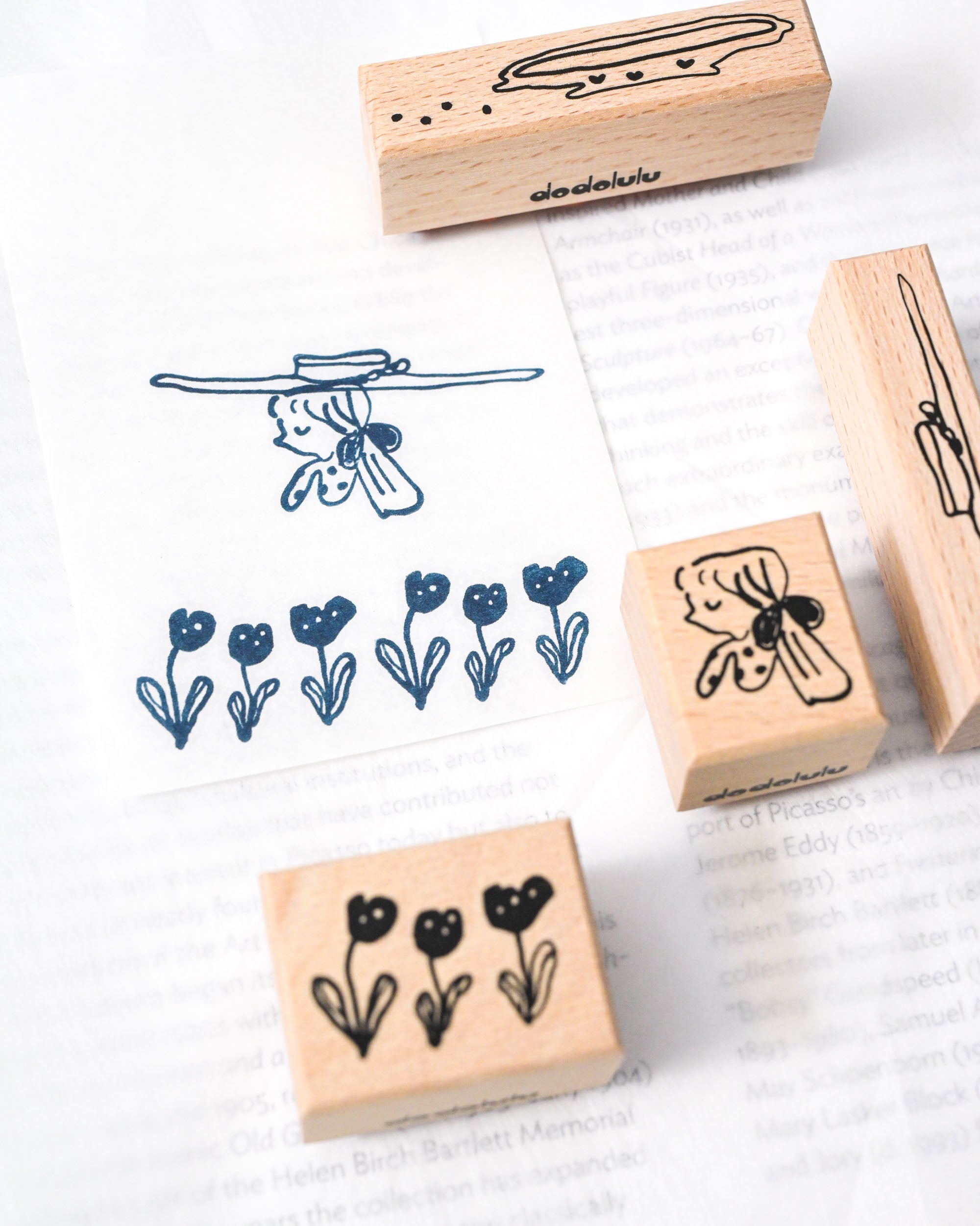 dodolulu Rubber Stamp Set - The Gardener