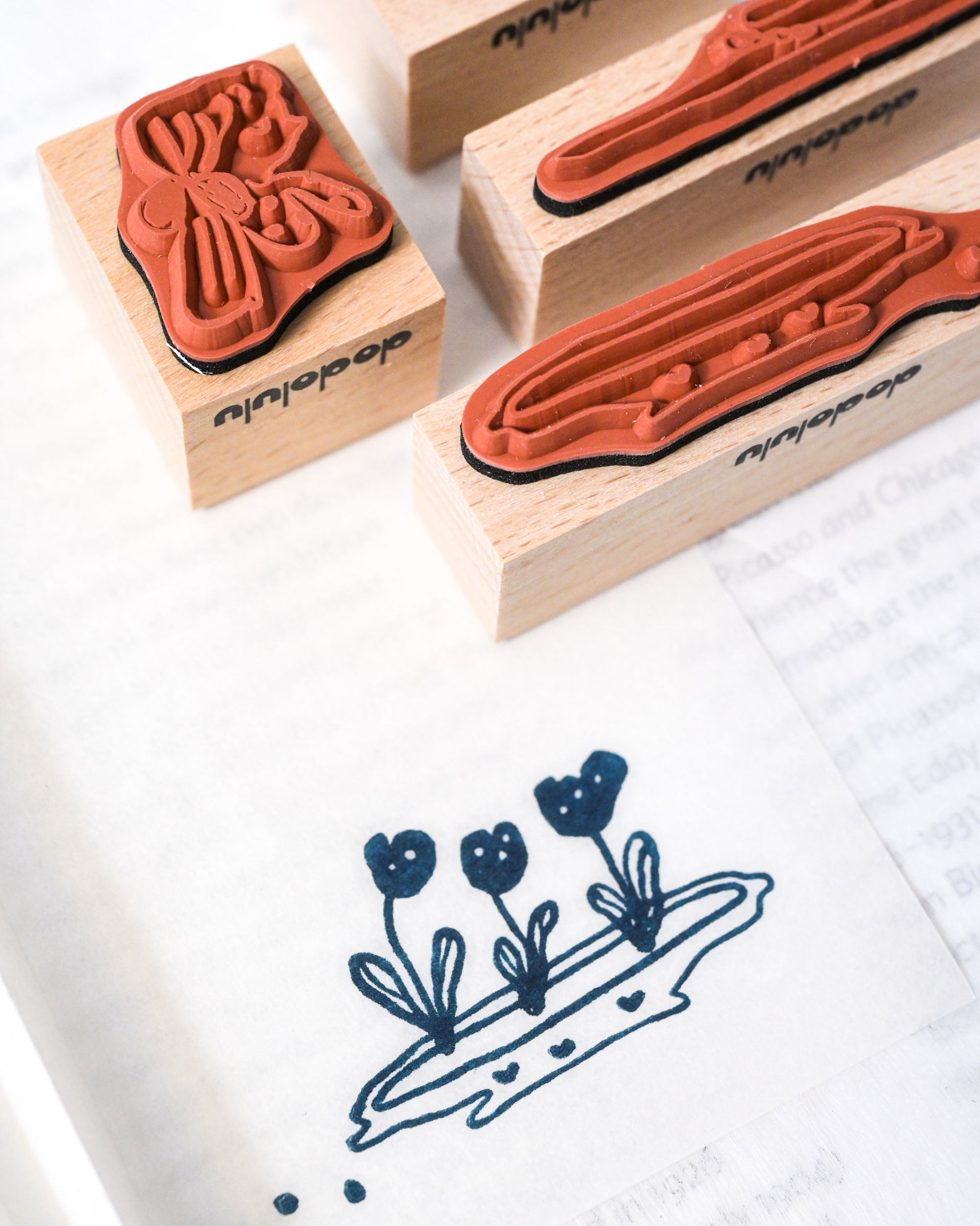 dodolulu Rubber Stamp Set - The Gardener