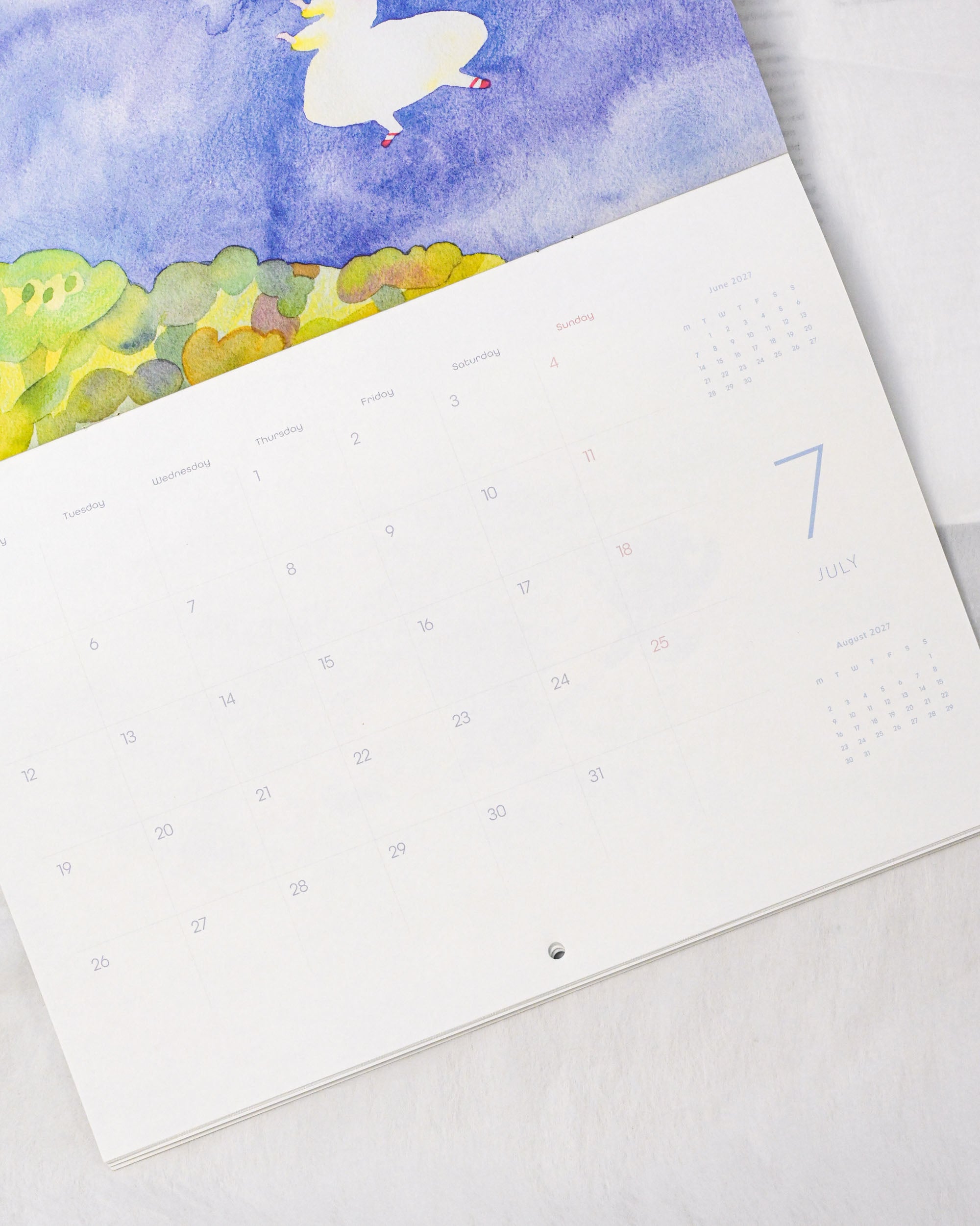 dodolulu 2027 Monthly Wall Calendar A4