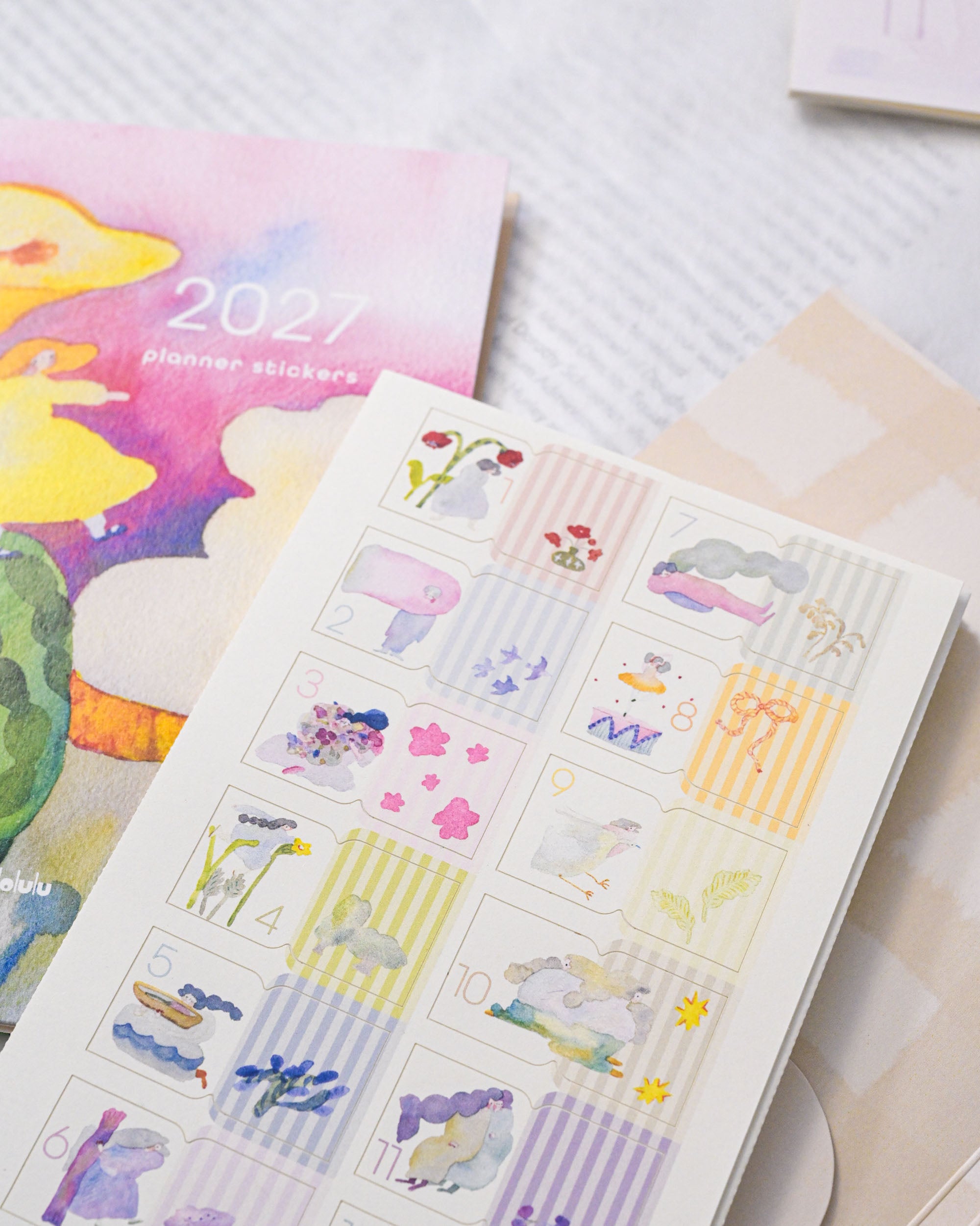 dodolulu 2027 Monthly Planner Stickers