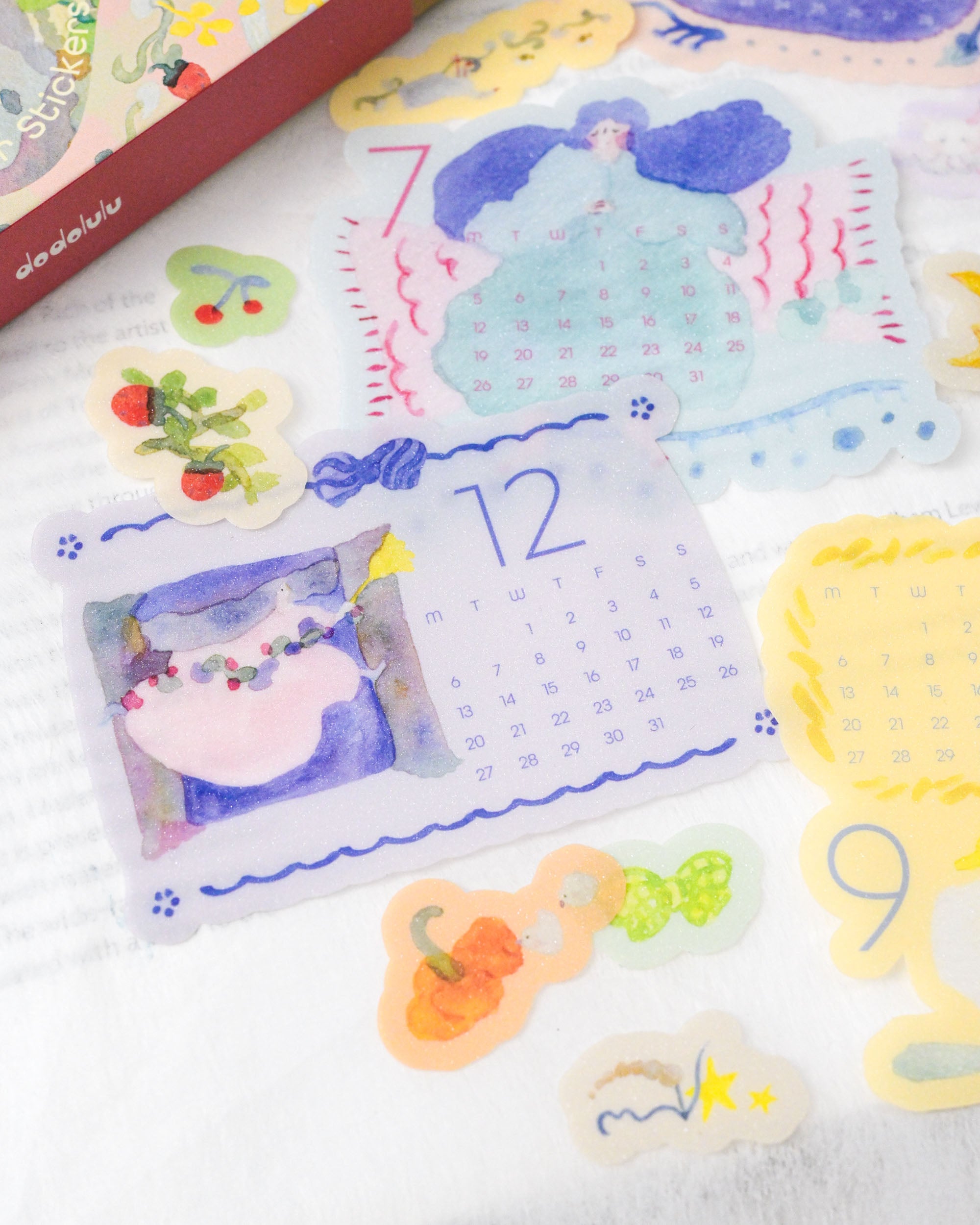 dodolulu 2027 Monthly Calendar Stickers