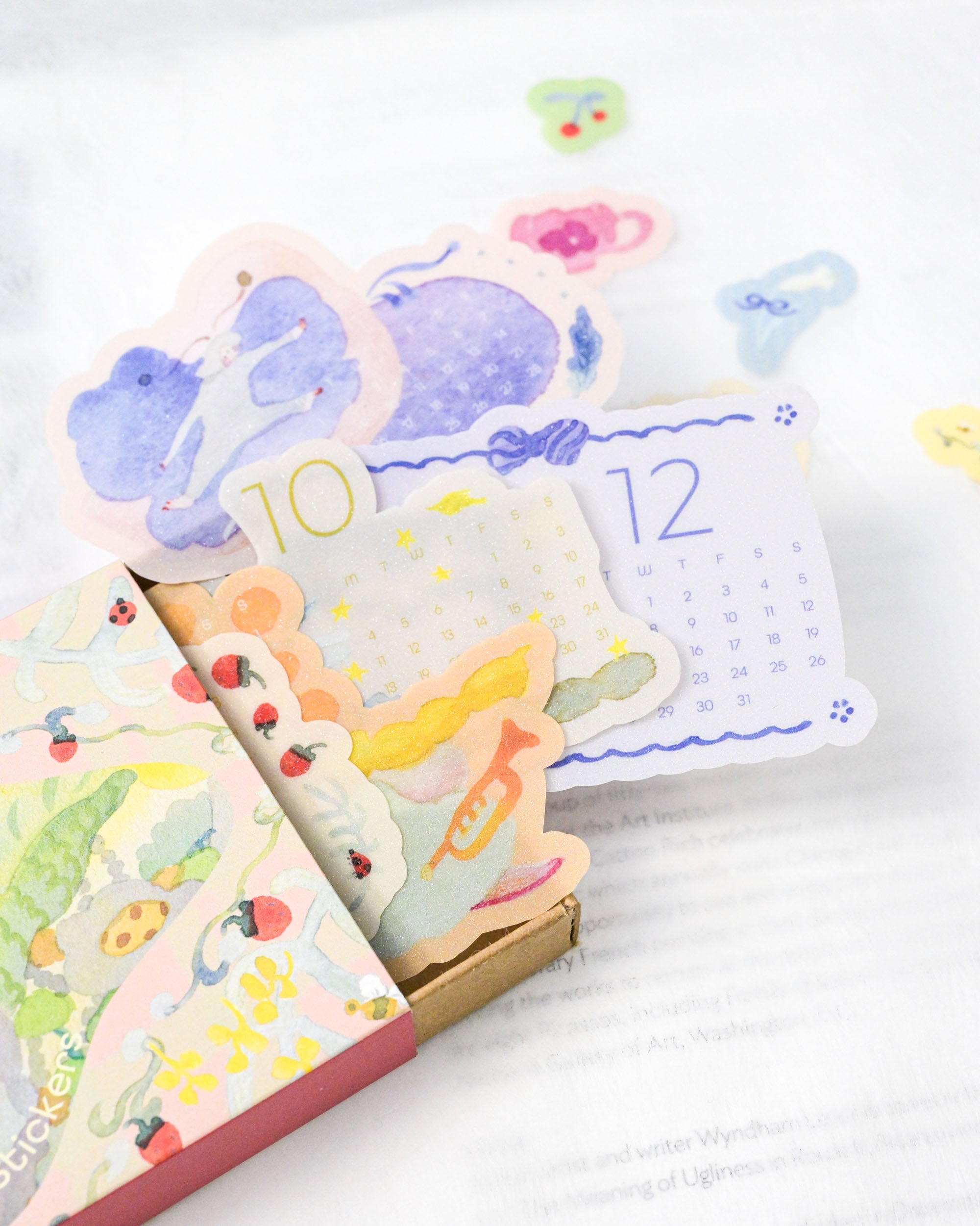 dodolulu 2027 Monthly Calendar Stickers