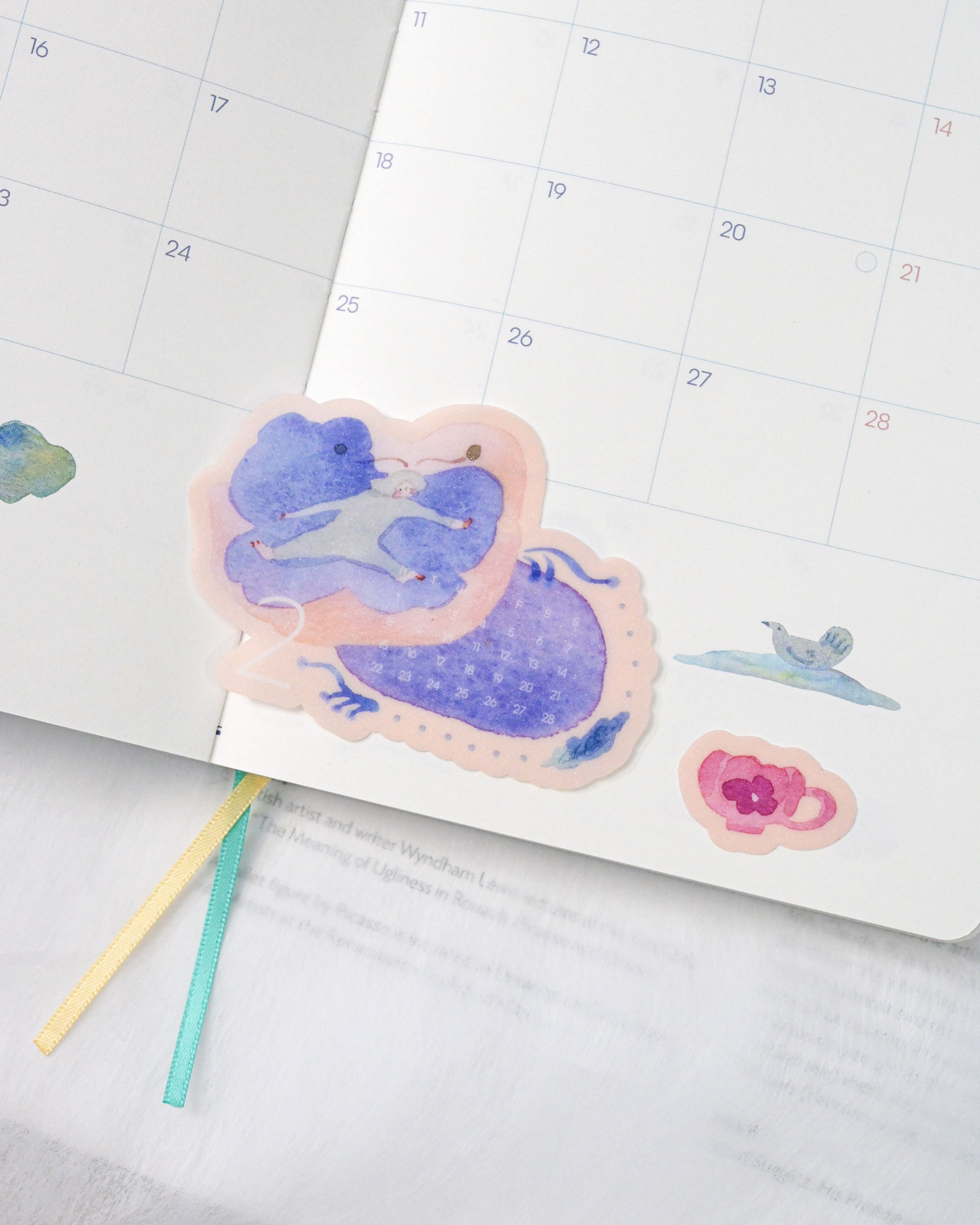 dodolulu 2027 Monthly Calendar Stickers