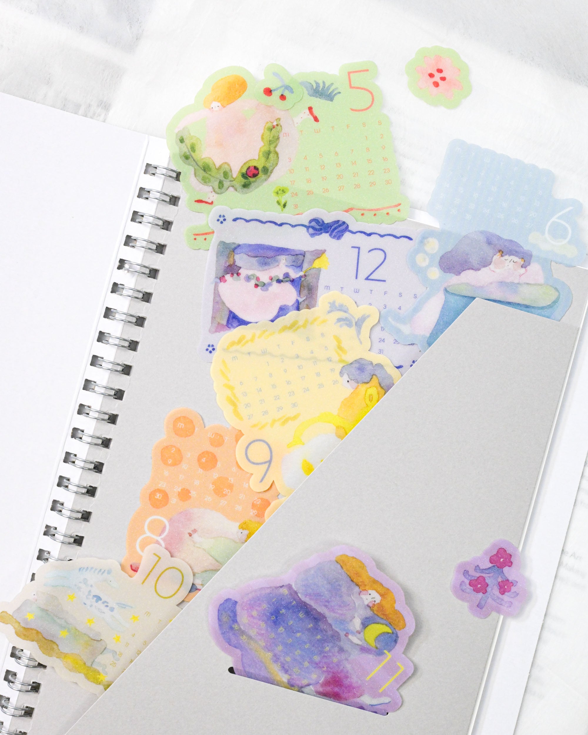 dodolulu 2027 Monthly Calendar Stickers