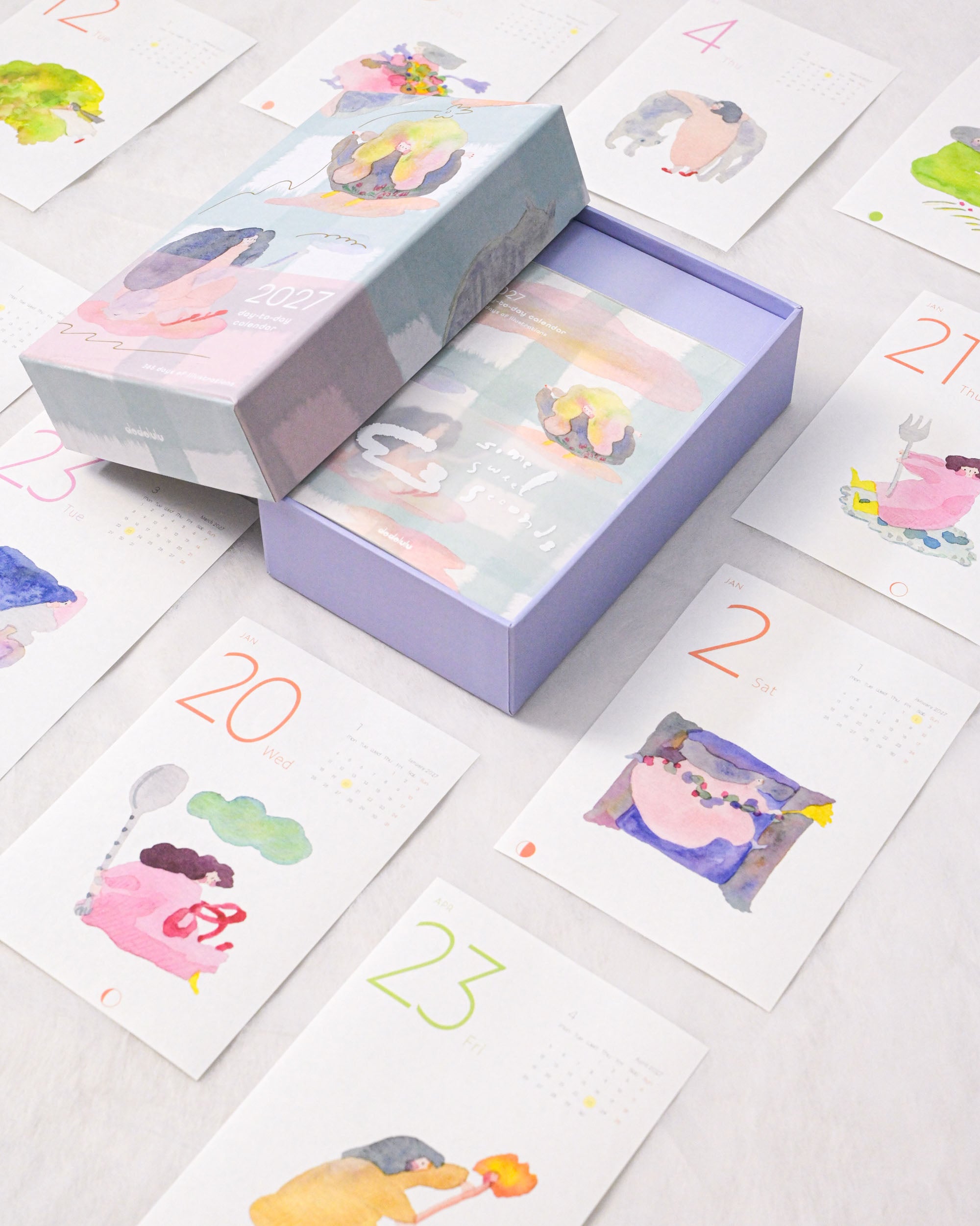 dodolulu 2027 365 Day-to-Day Desk Calendar