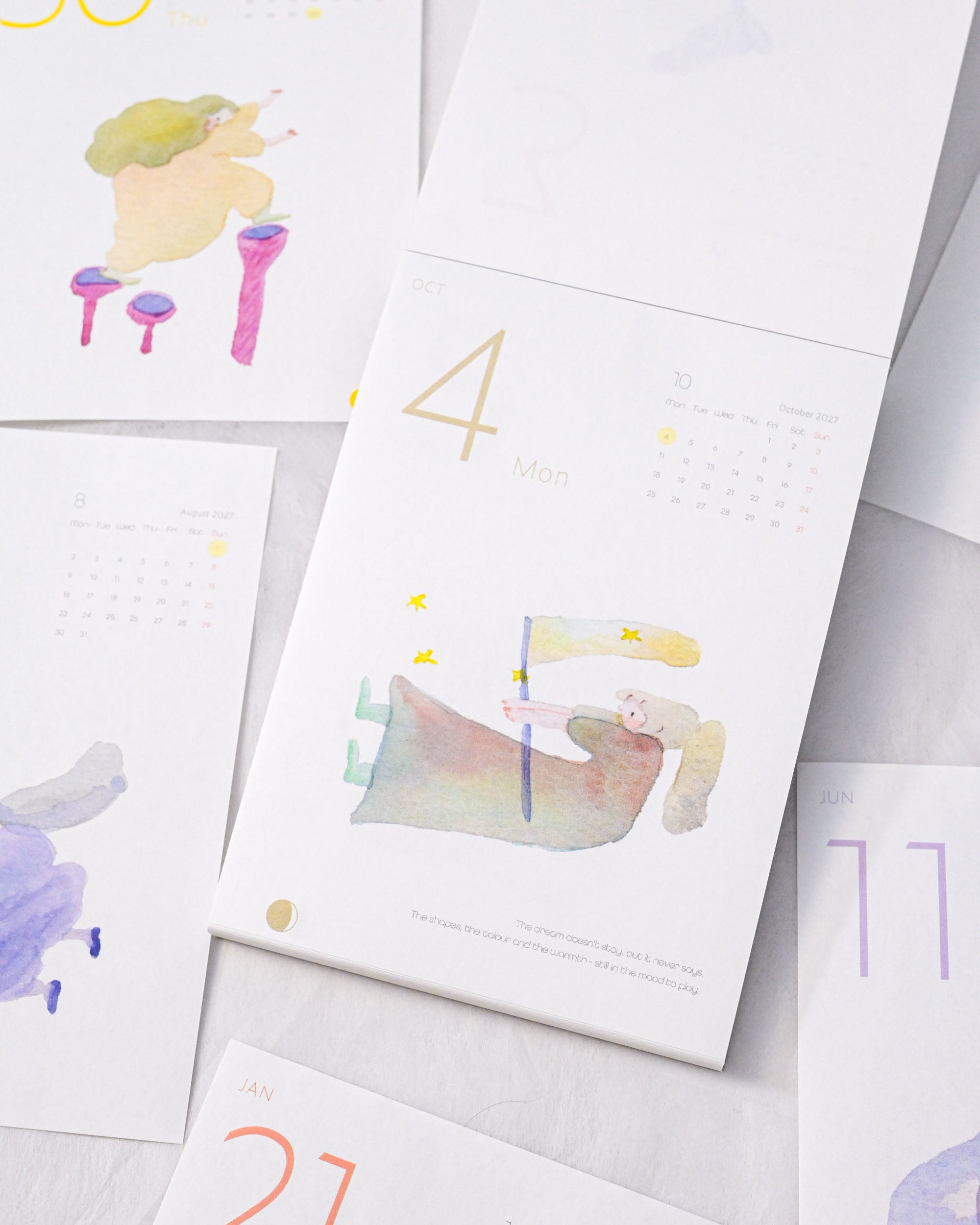 dodolulu 2027 365 Day-to-Day Desk Calendar