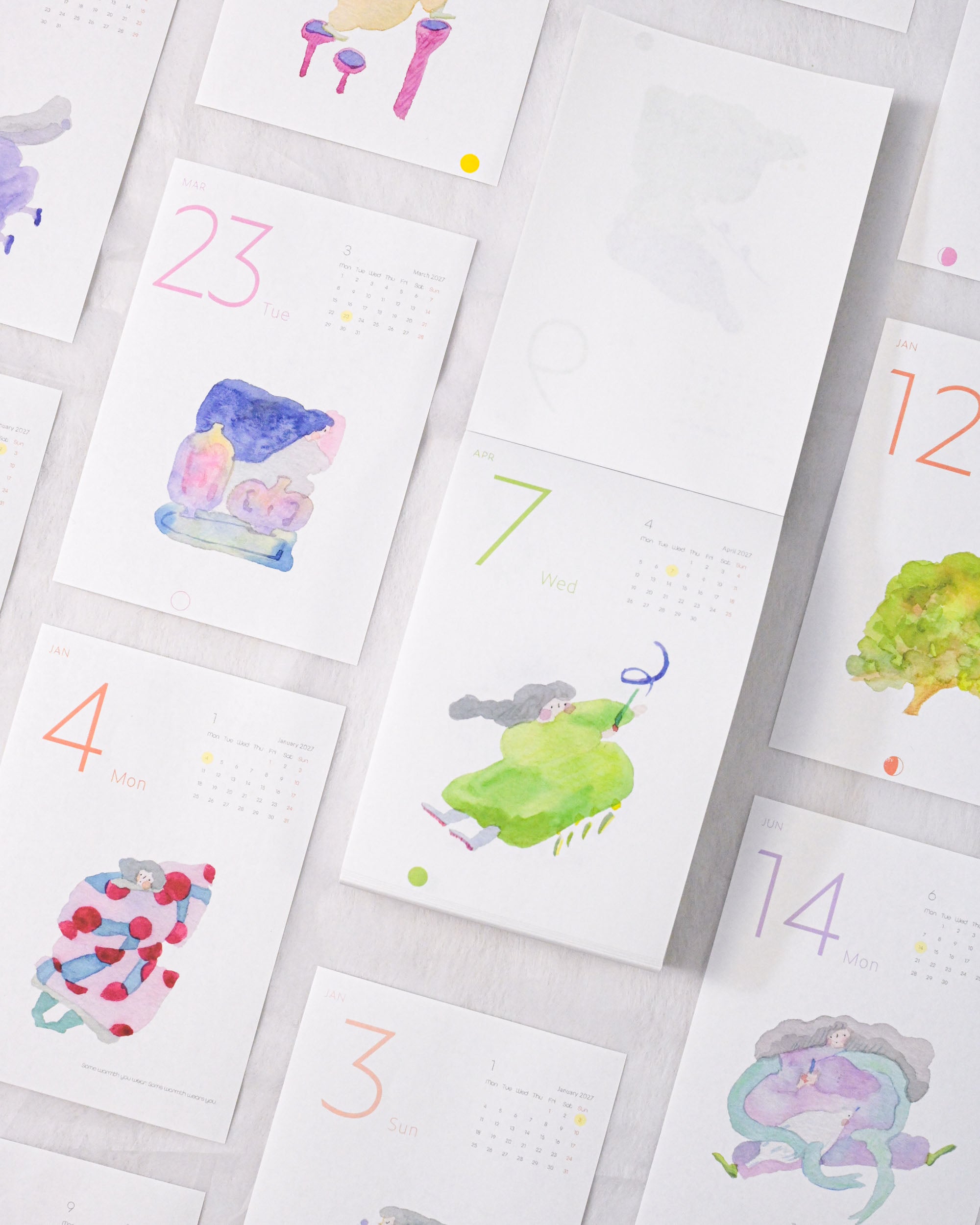 dodolulu 2027 365 Day-to-Day Desk Calendar