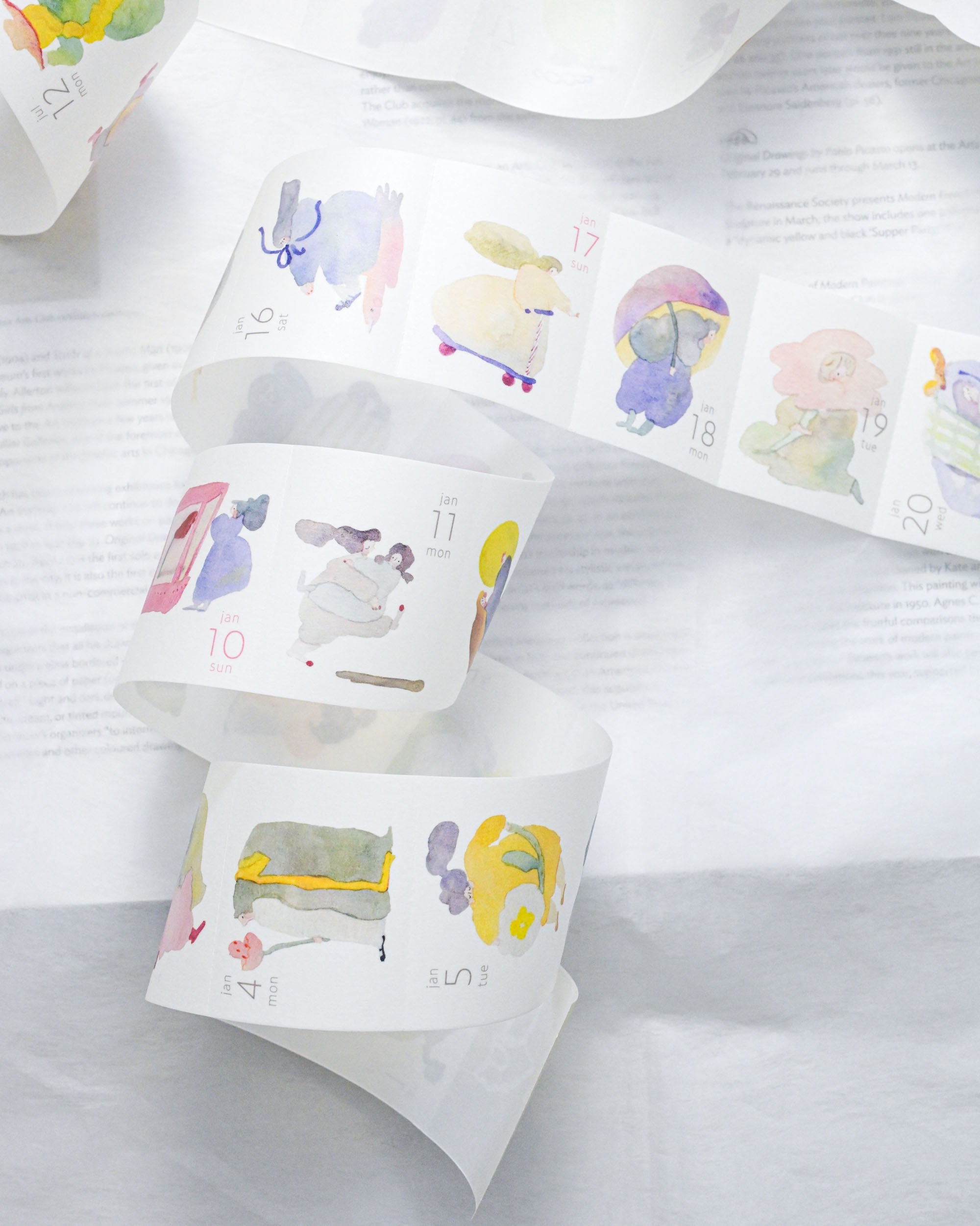 dodolulu 2027 365 Daily Washi Tape Calendar