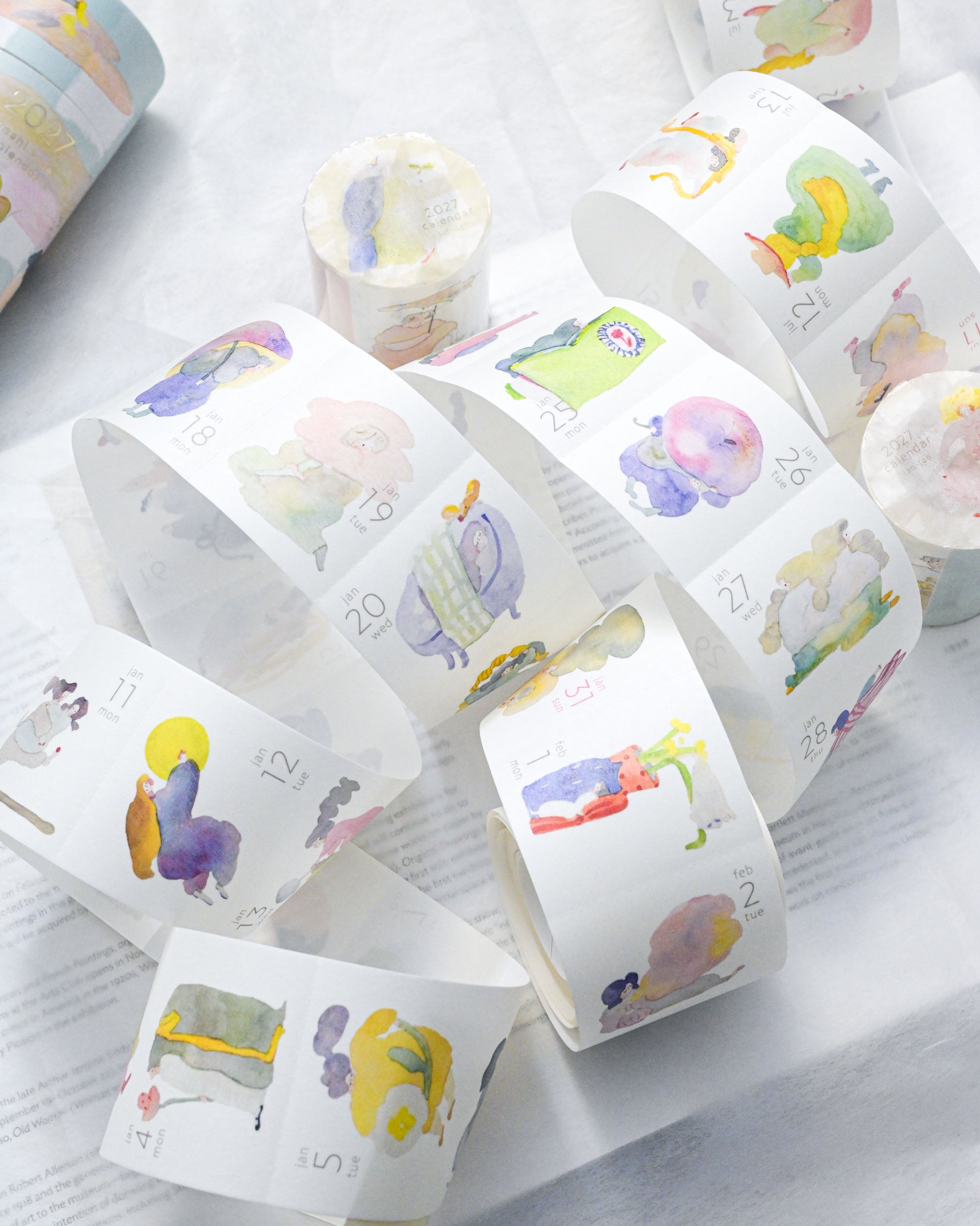 dodolulu 2027 365 Daily Washi Tape Calendar