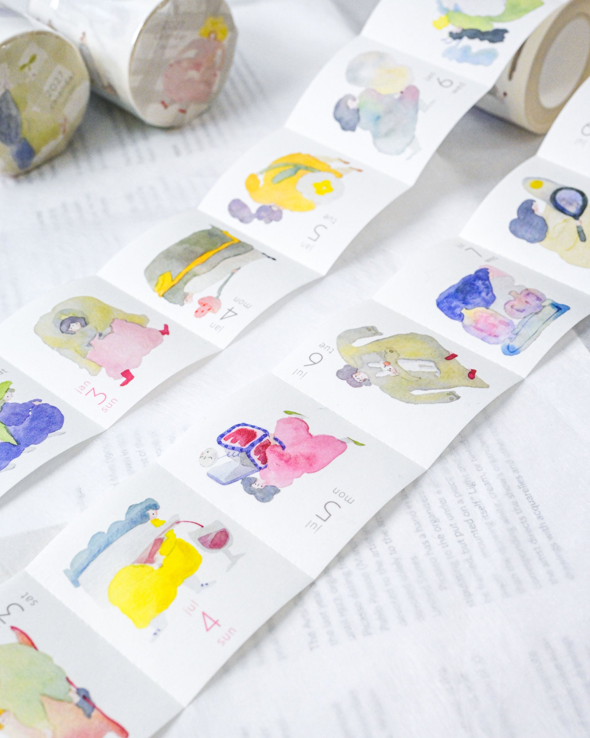 dodolulu 2027 365 Daily Washi Tape Calendar