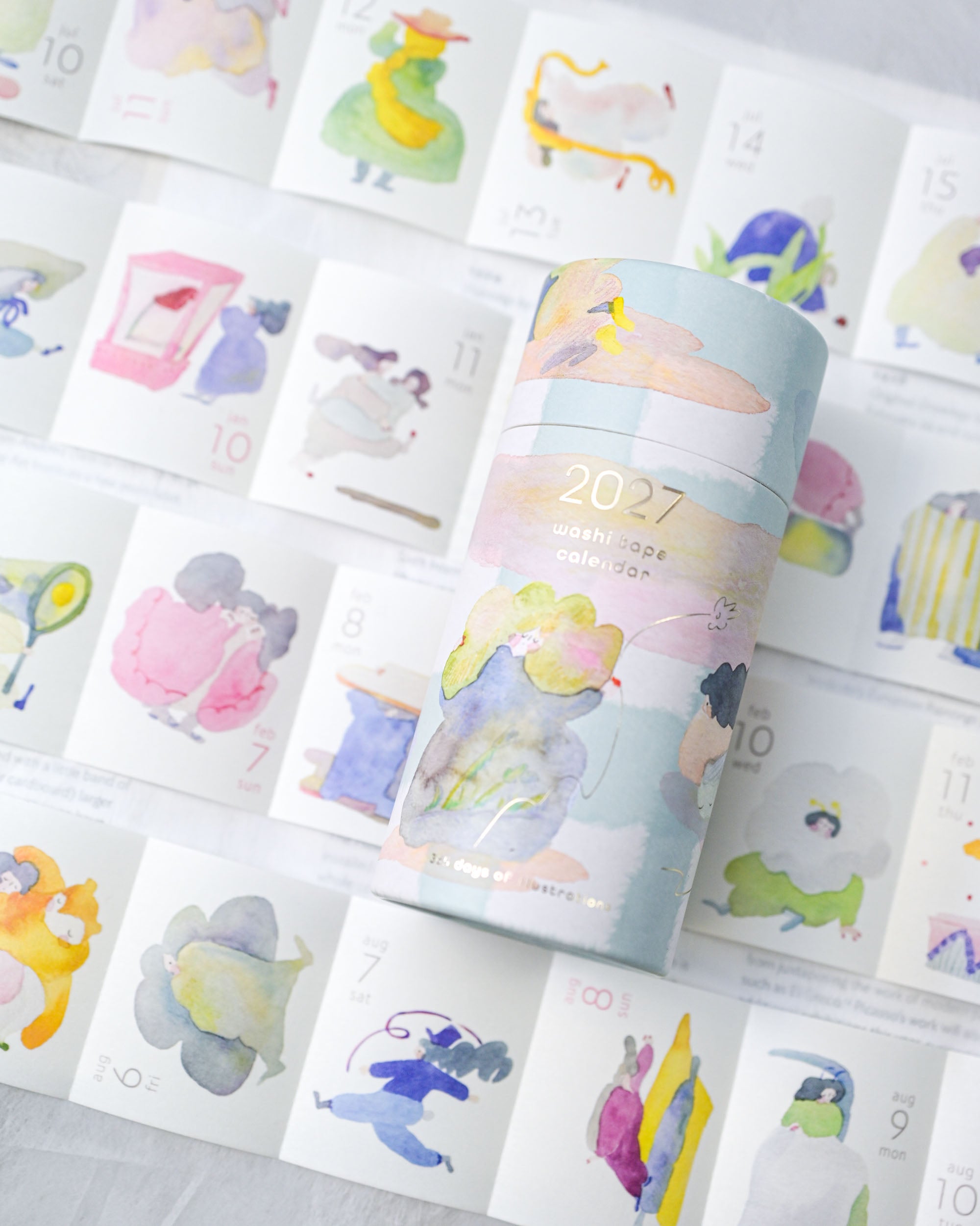 dodolulu 2027 365 Daily Washi Tape Calendar