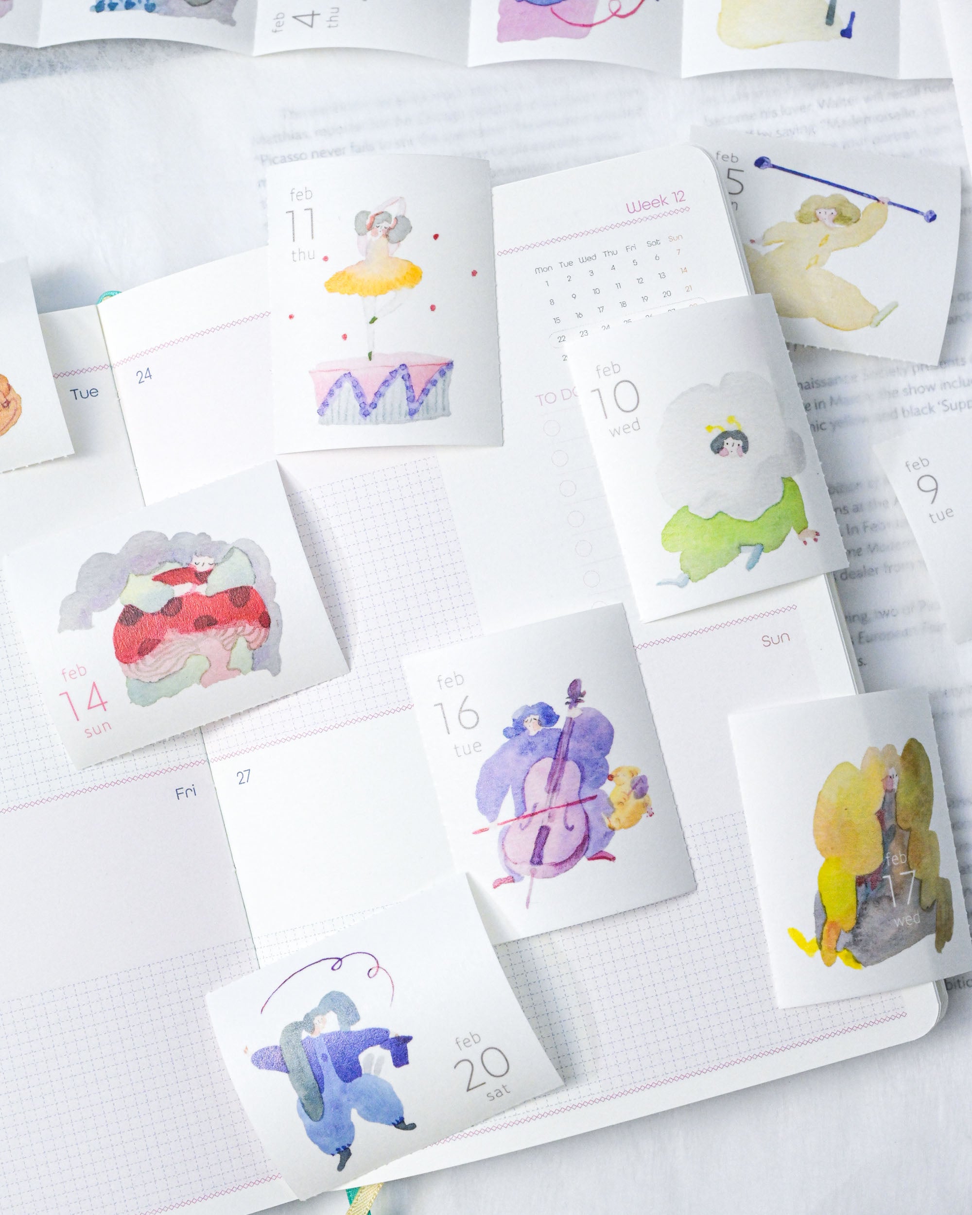 dodolulu 2027 365 Daily Washi Tape Calendar