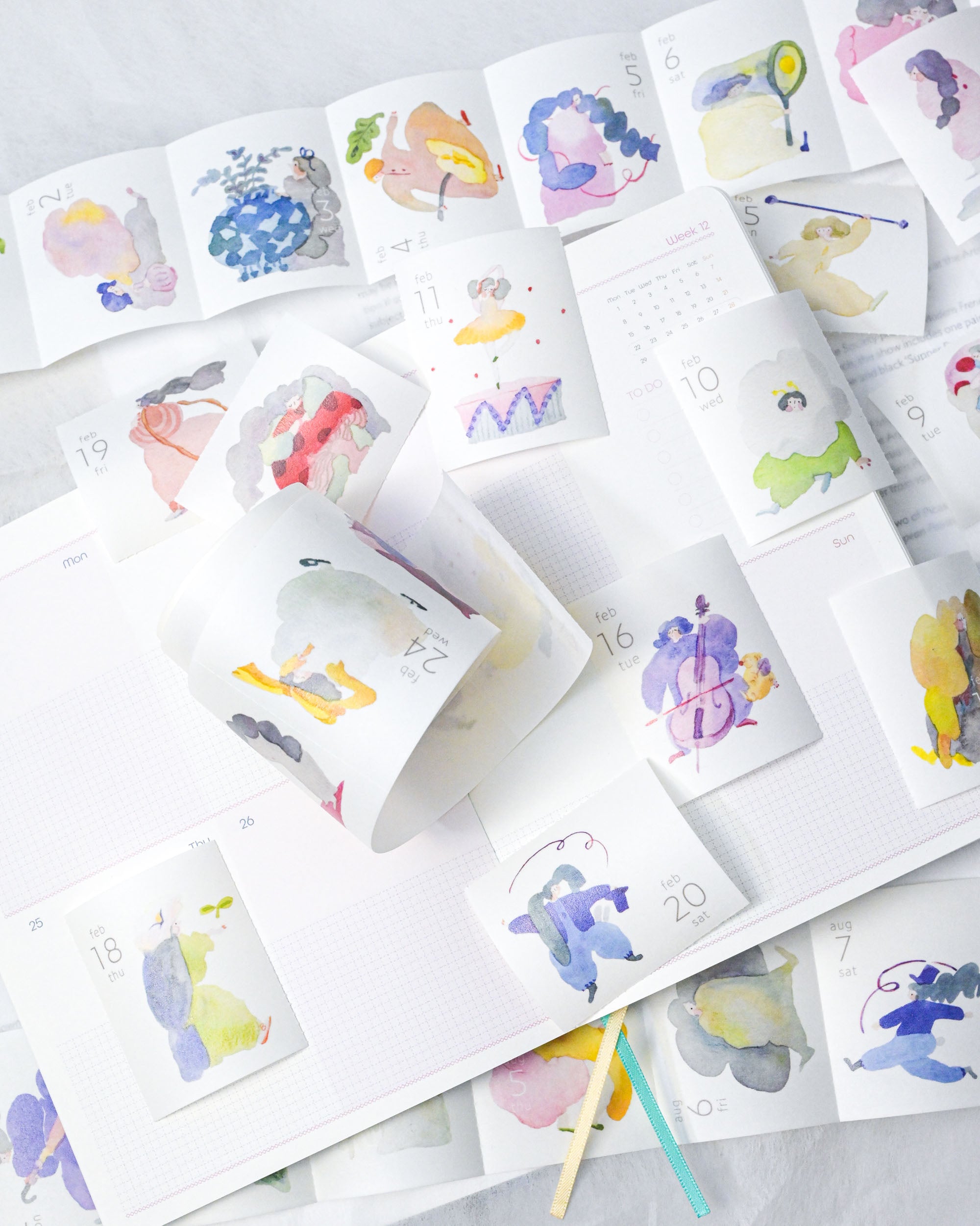 dodolulu 2027 365 Daily Washi Tape Calendar