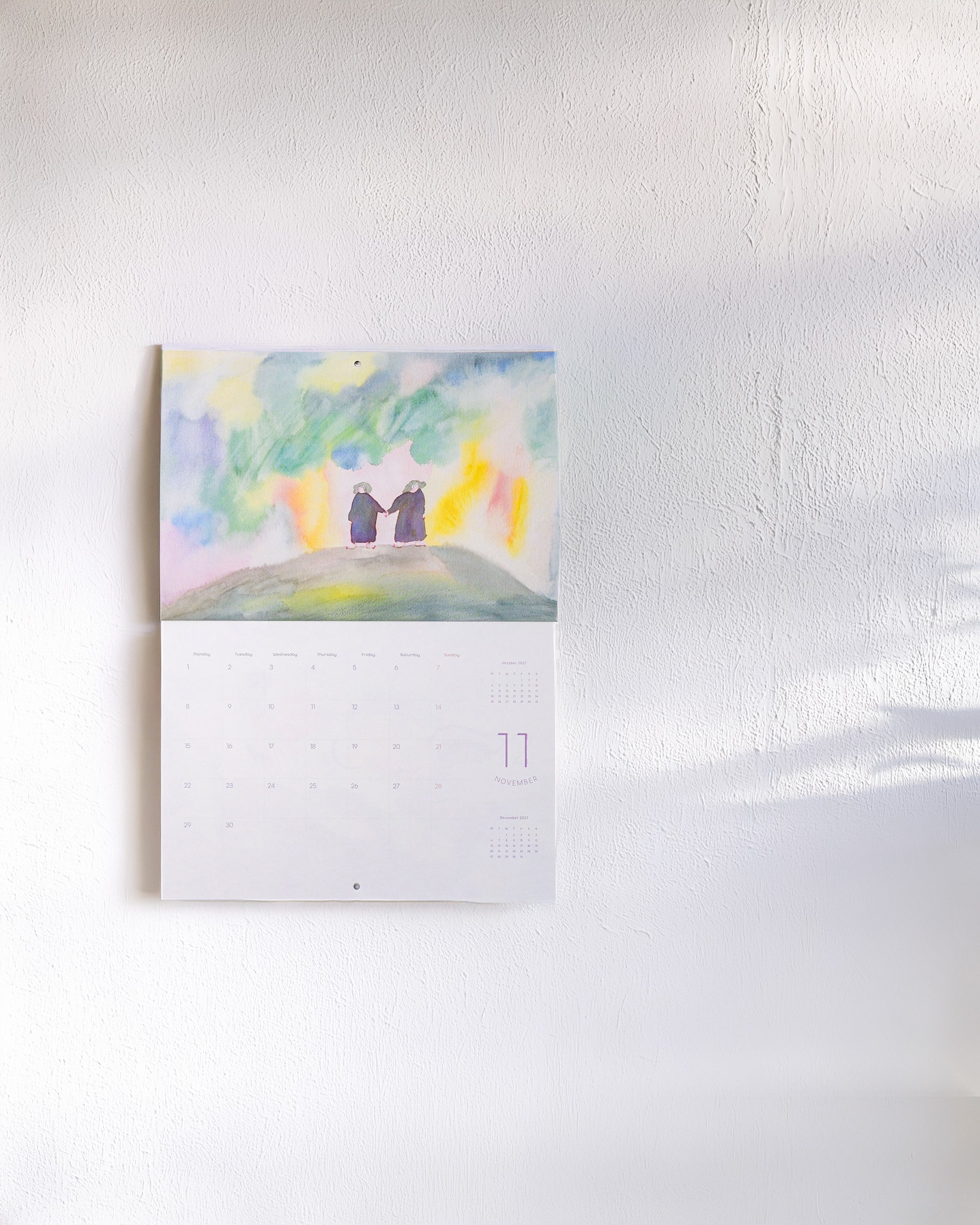 dodolulu 2027 Monthly Wall Calendar A4