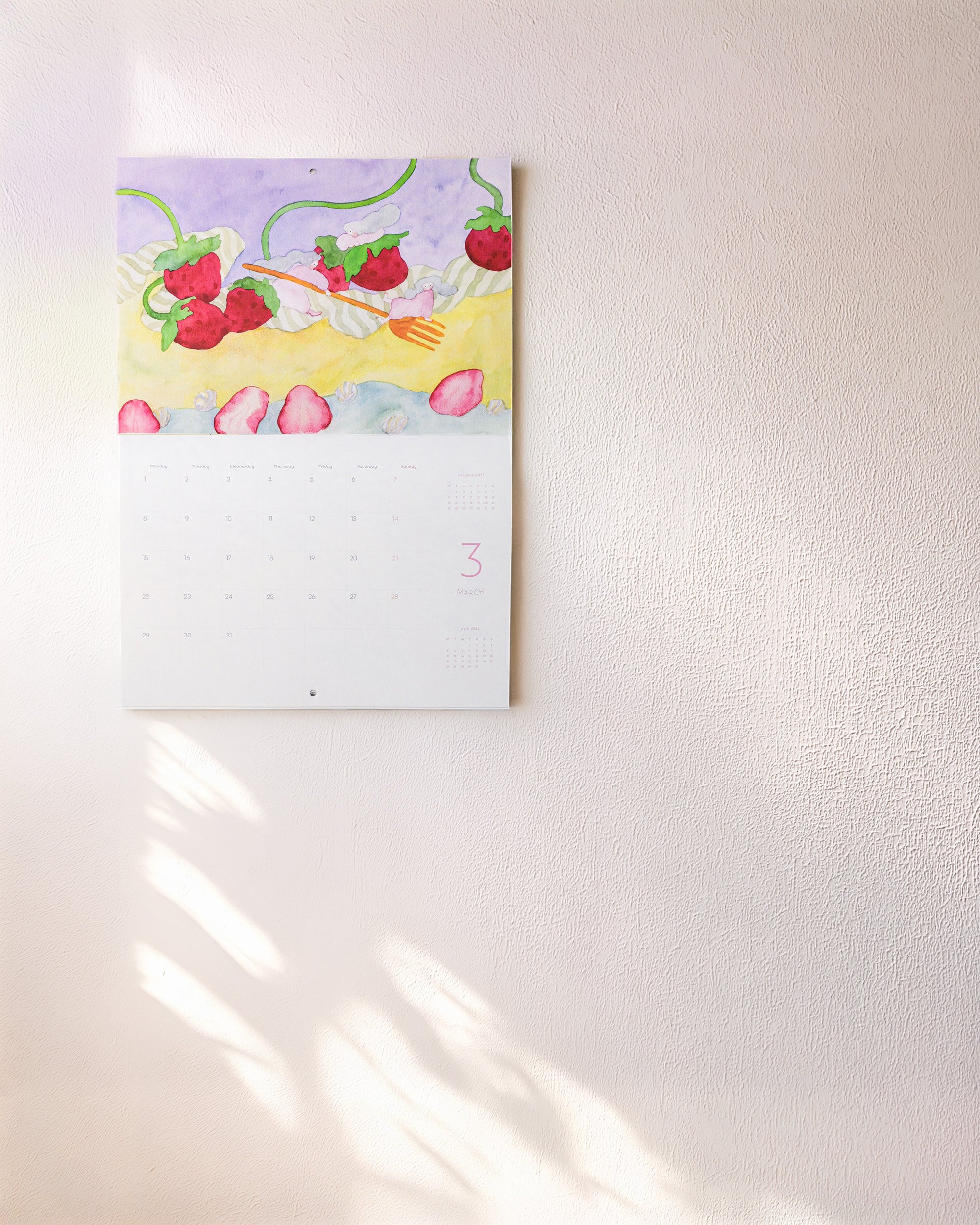 dodolulu 2027 Monthly Wall Calendar A4