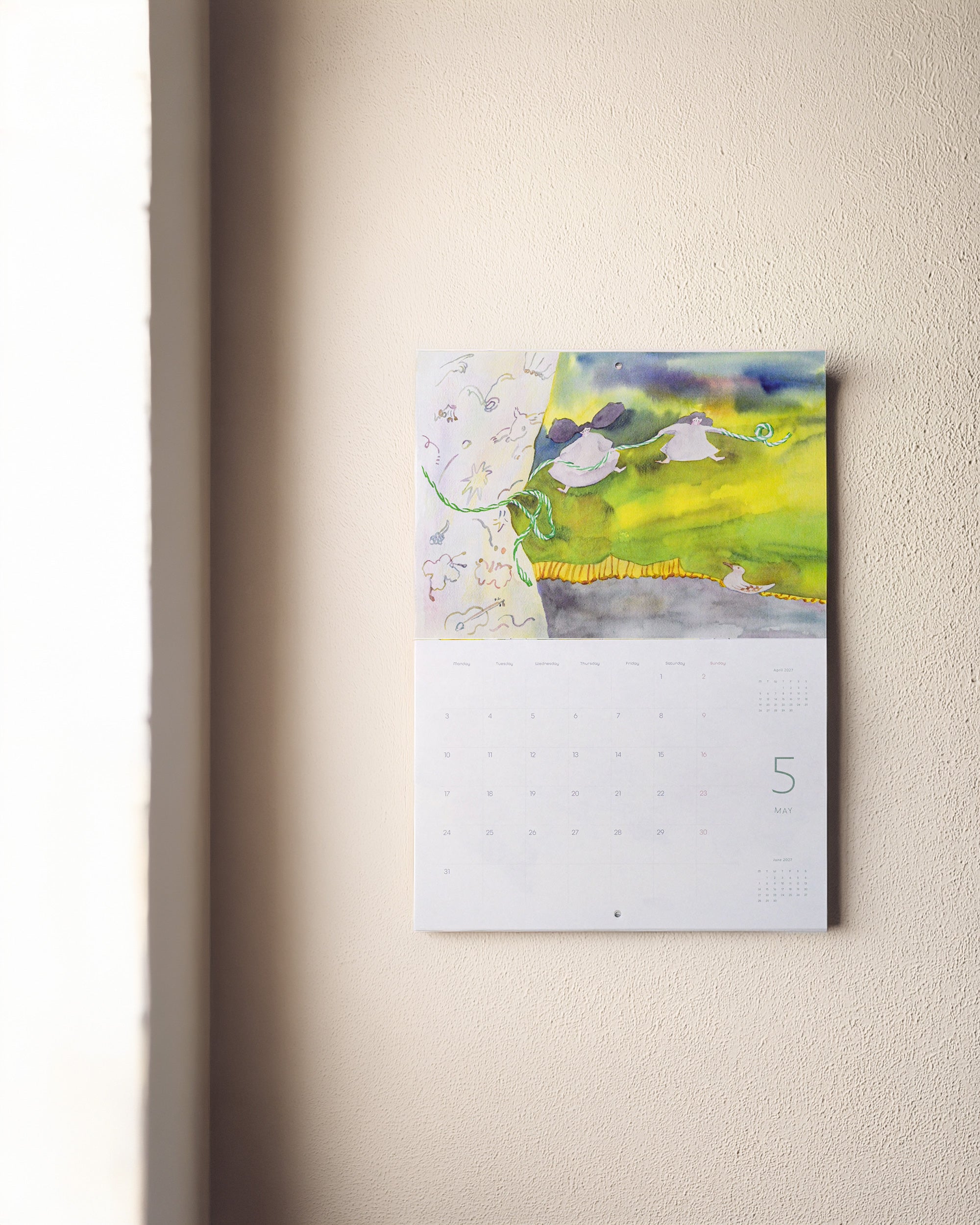 dodolulu 2027 Monthly Wall Calendar A4