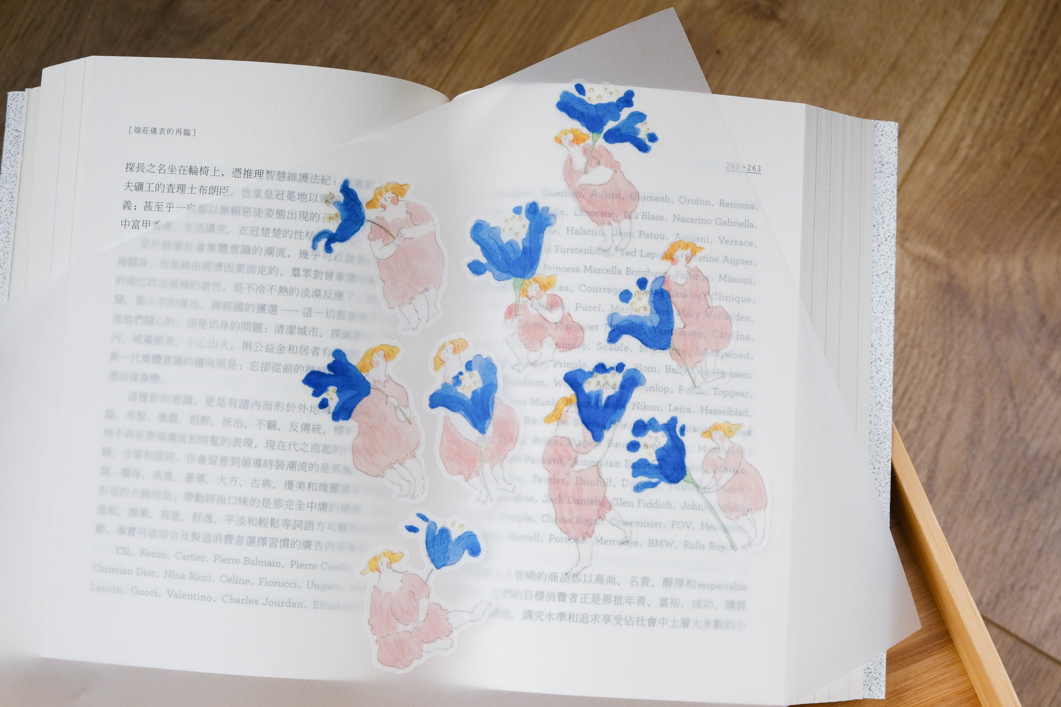 dodolulu Sticker Sheet - Some Blue Flowers